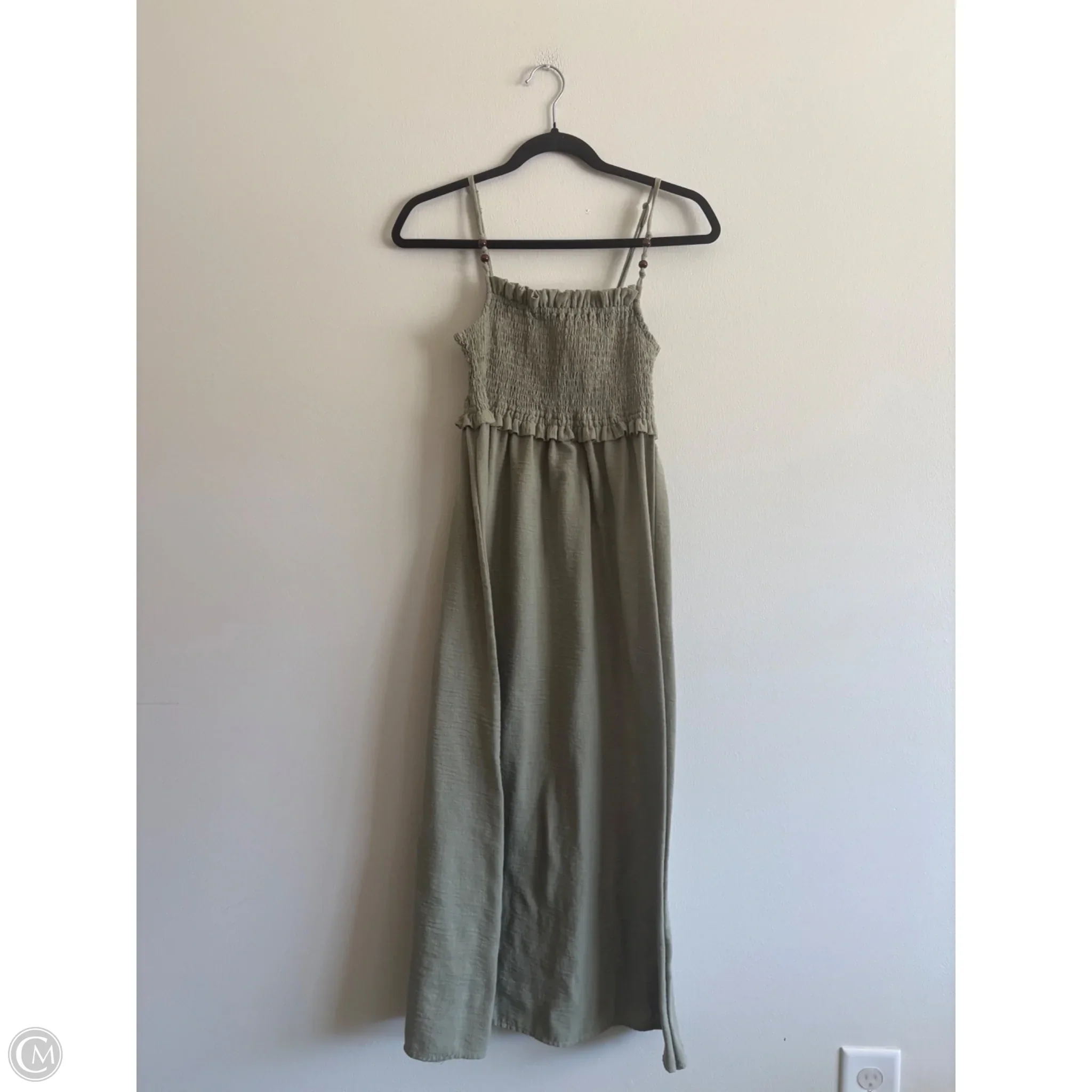 Dress Casual Midi By Zara In Green, Size: M - Image 1