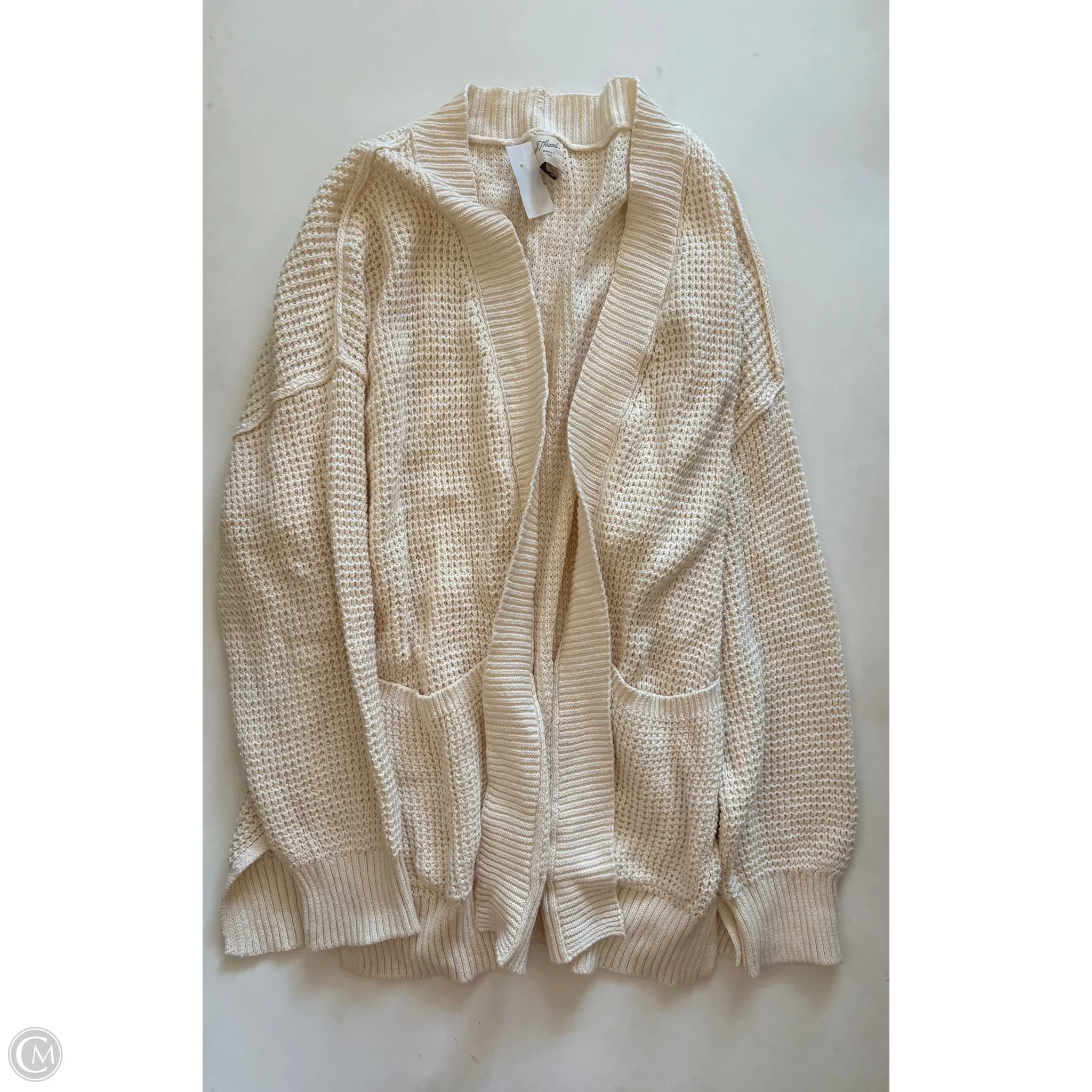 Sweater Cardigan By Universal Thread In Cream, Size: Xl - Image 1