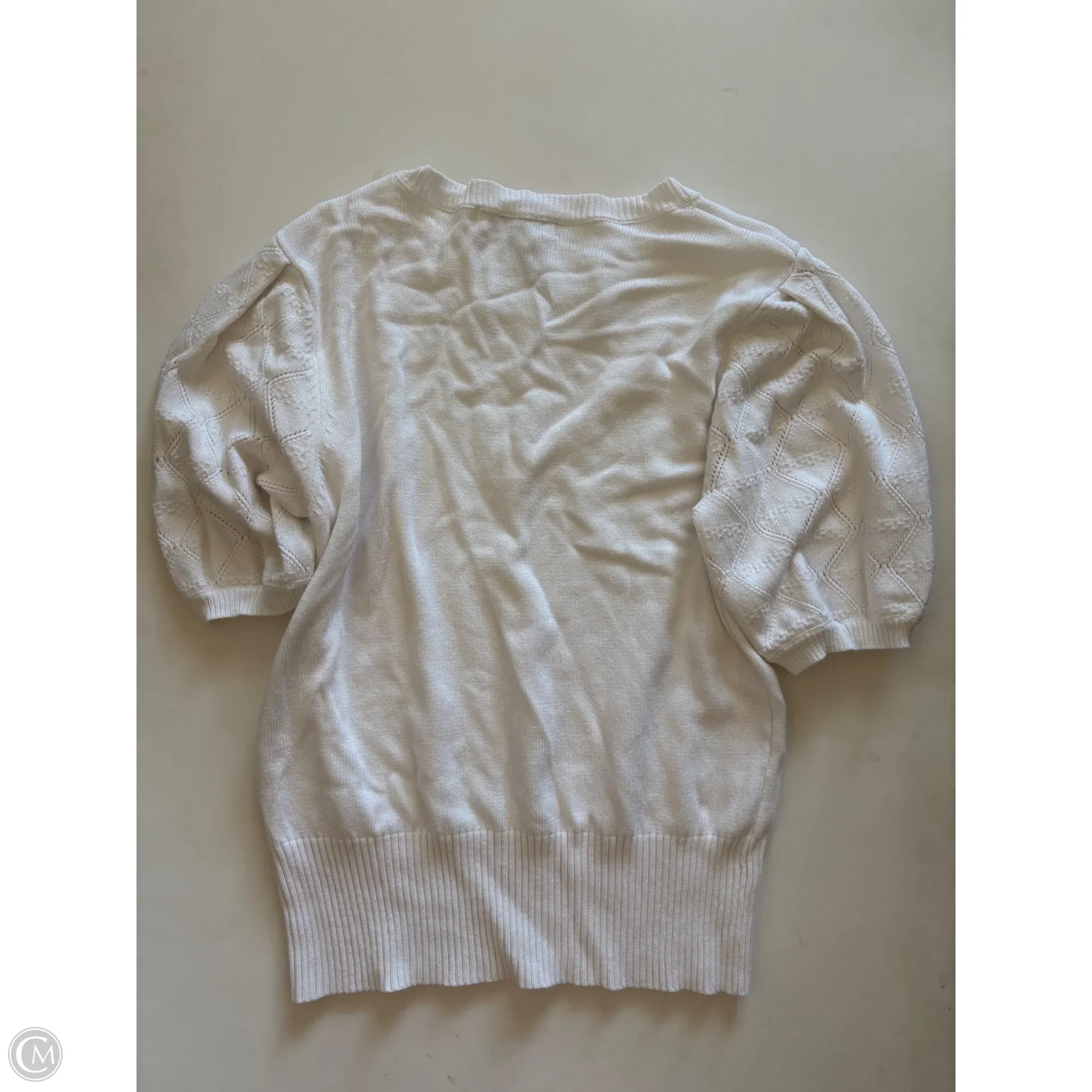 Sweater Short Sleeve By Murmurey In White, Size: M - Image 2