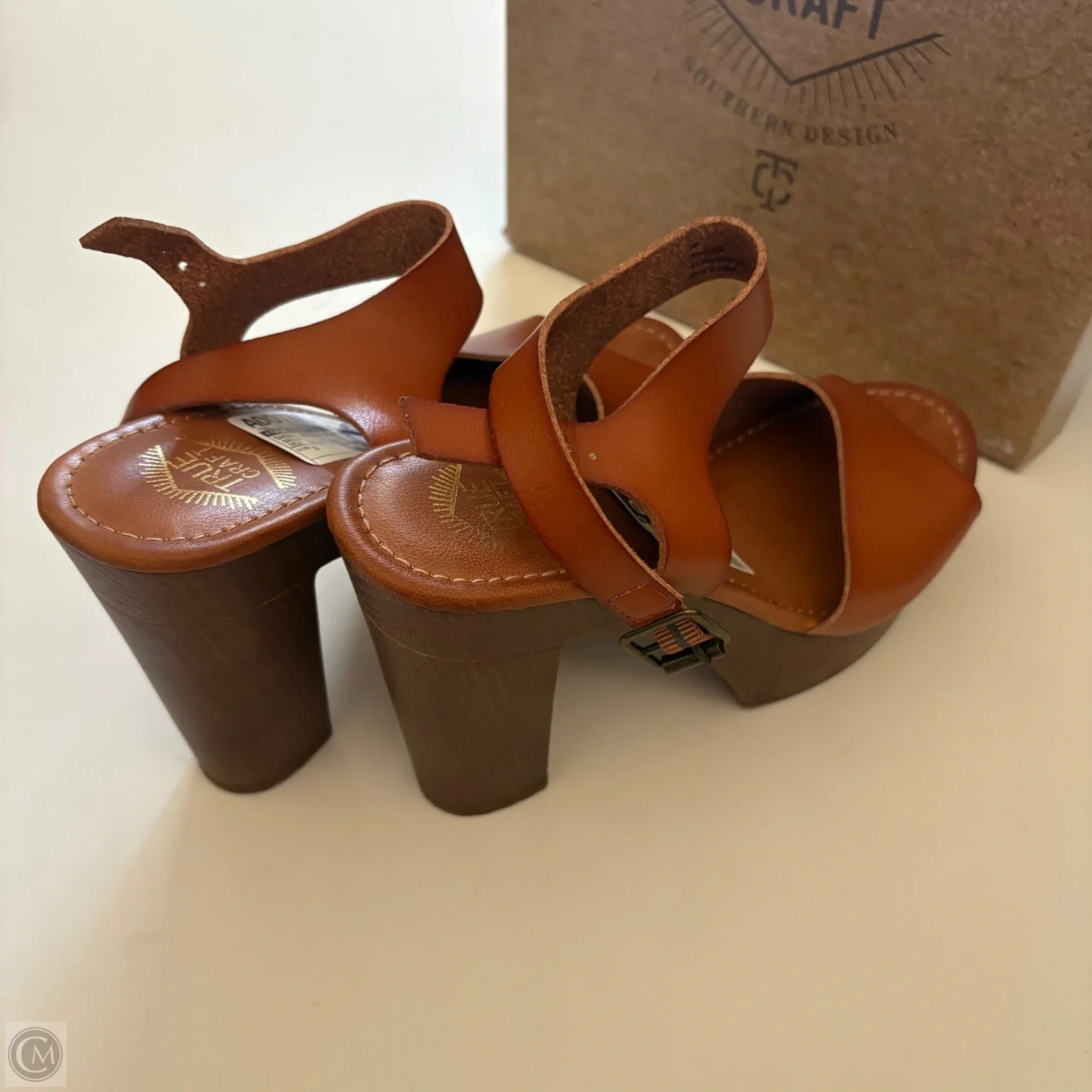 Shoes Heels Platform By True Craft In Brown, Size: 8 - Image 2