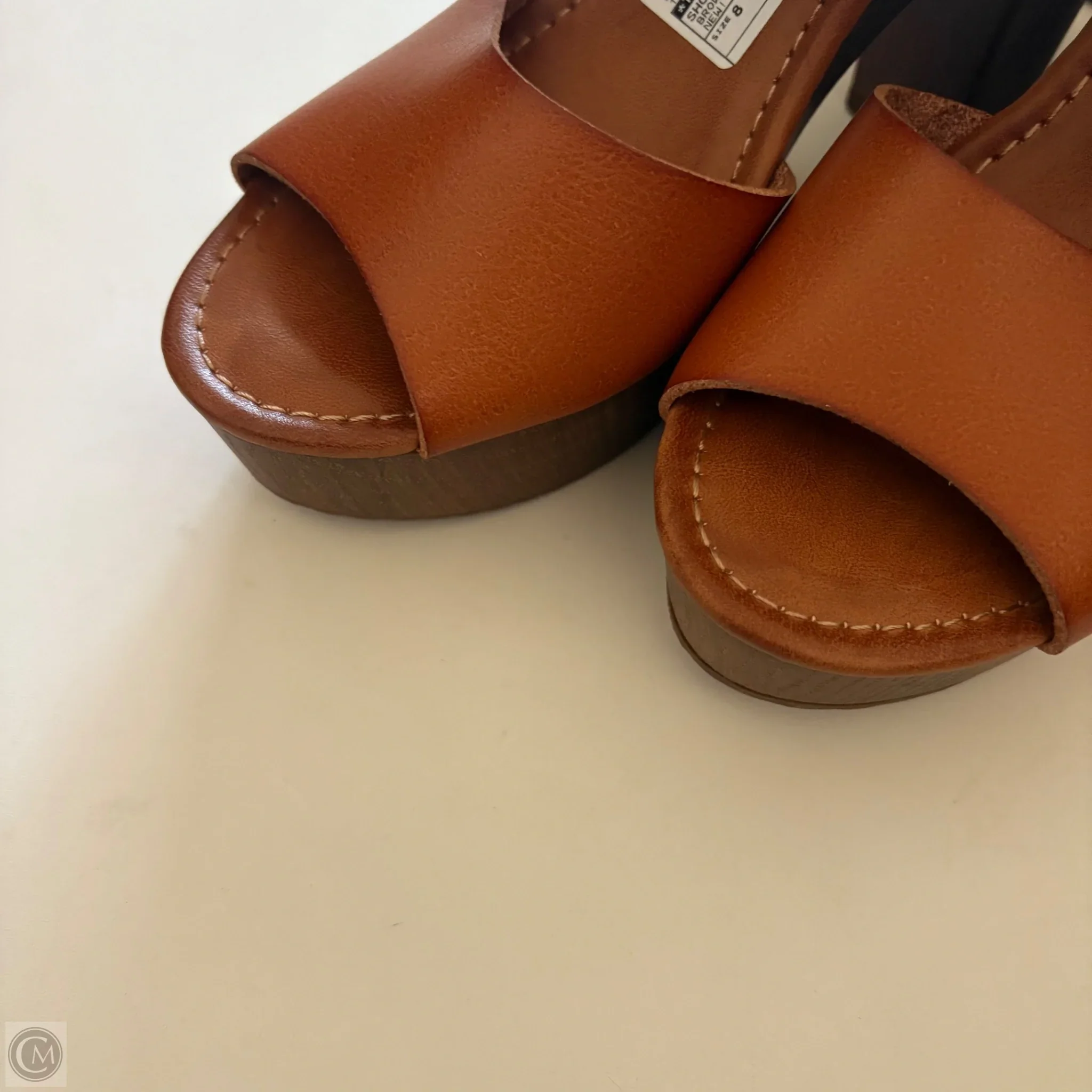 Shoes Heels Platform By True Craft In Brown, Size: 8 - Image 3