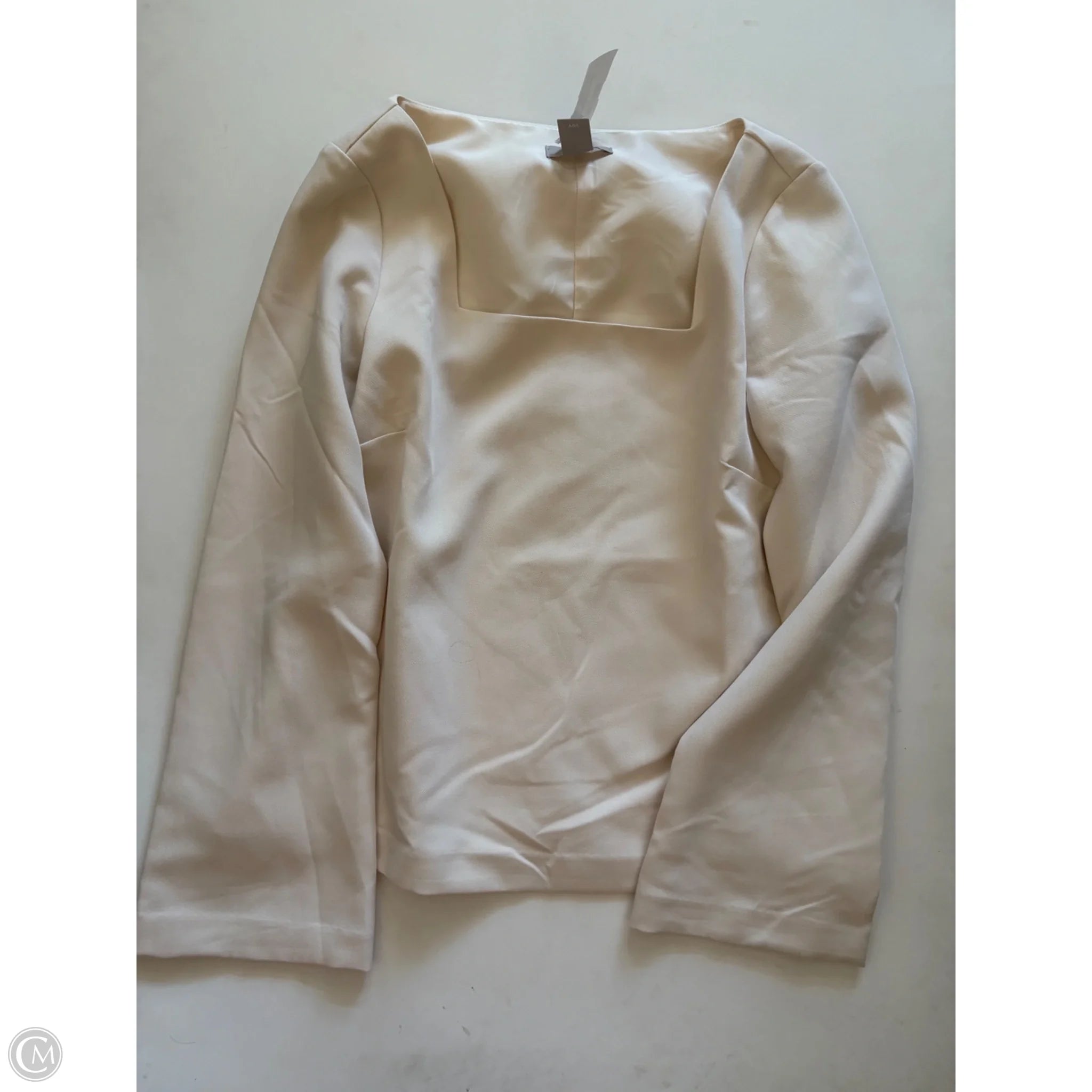 Top Long Sleeve By H&m In Cream, Size: Xs - Image 1
