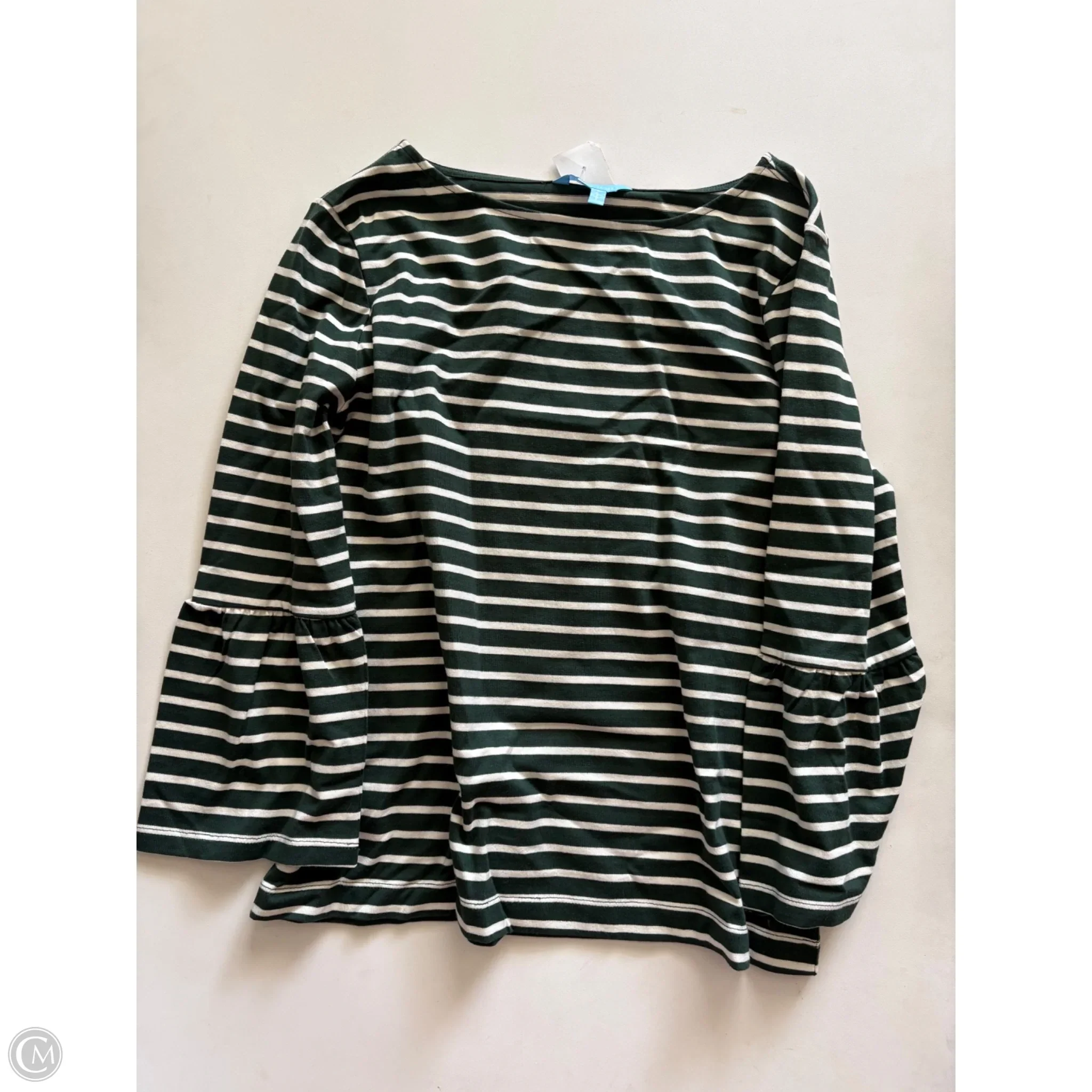 Top Long Sleeve By Draper James In Green, Size: S - Image 1