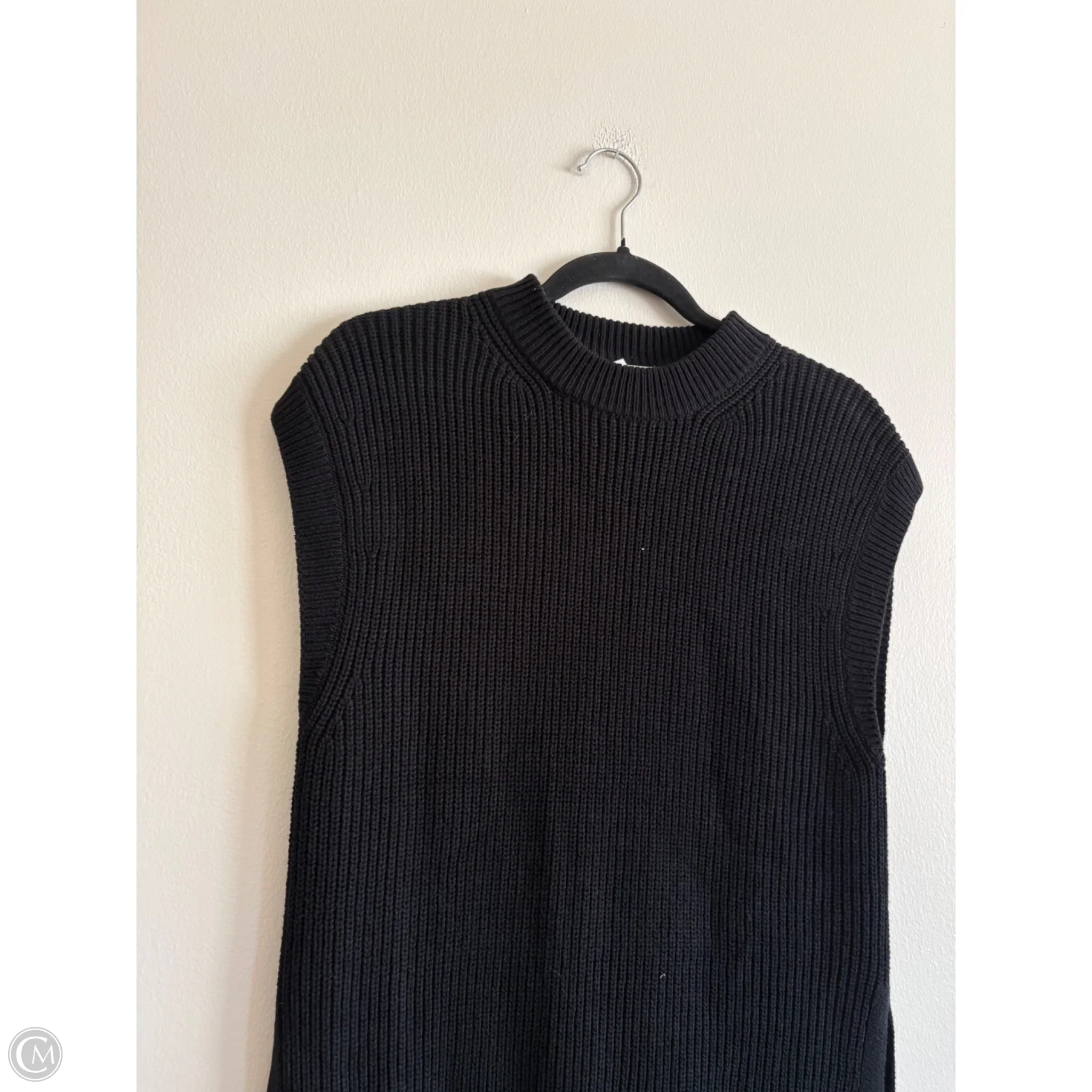 Sweater Short Sleeve By H&m In Black, Size: S - Image 3