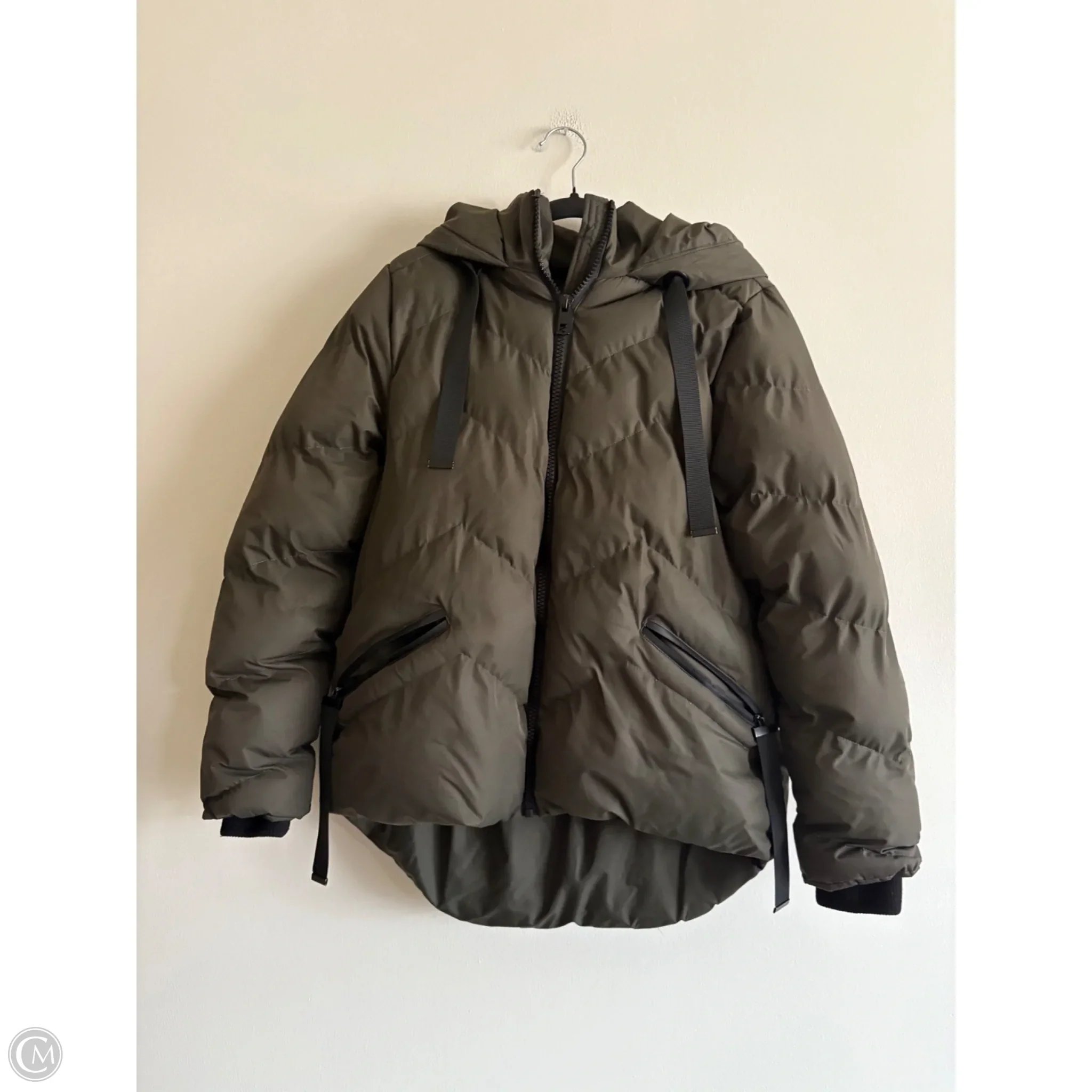 Jacket Puffer & Quilted By Saint & Sinner In Green, Size: L - Image 1