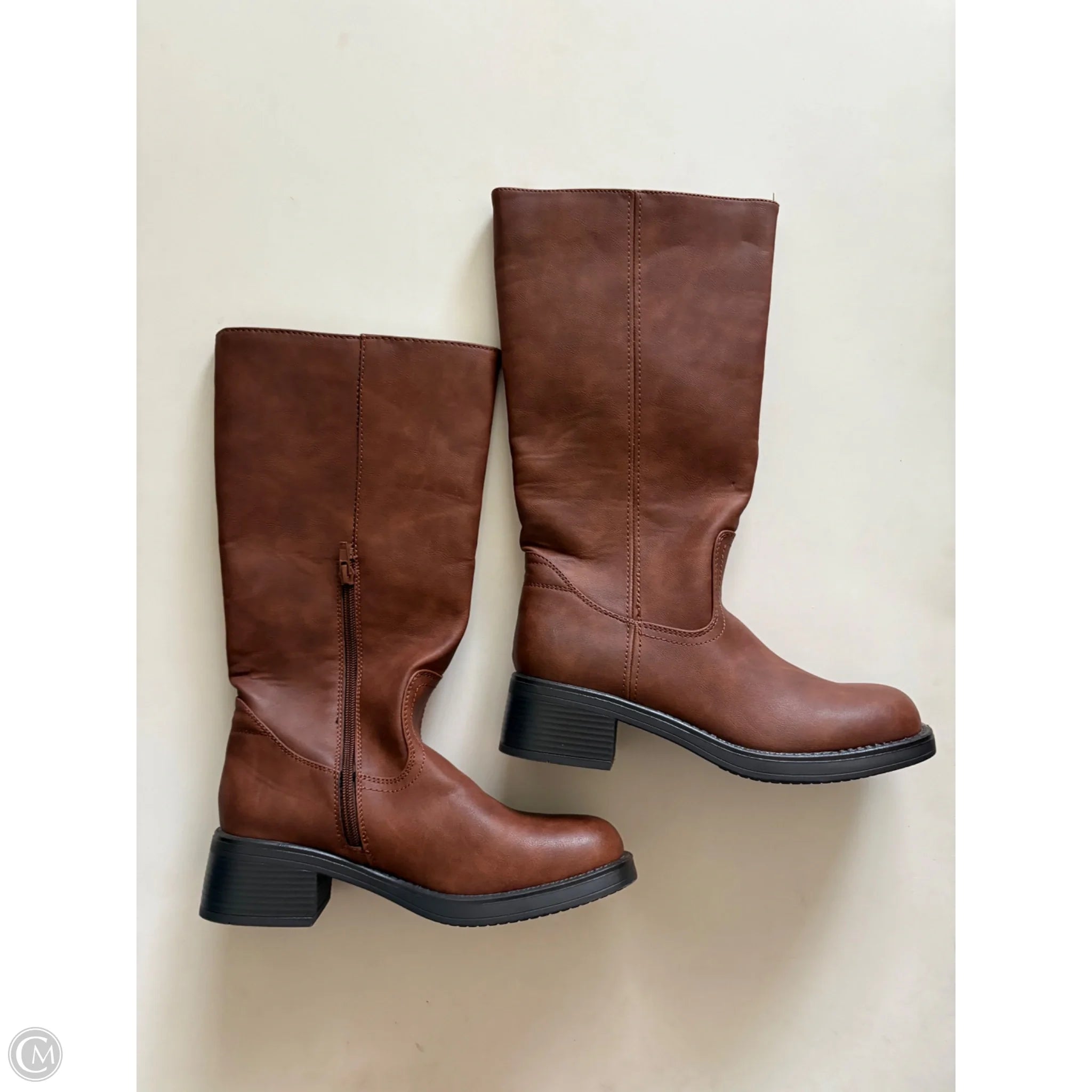 Boots Knee Heels By New York And Co In Brown, Size: 8 - Image 2