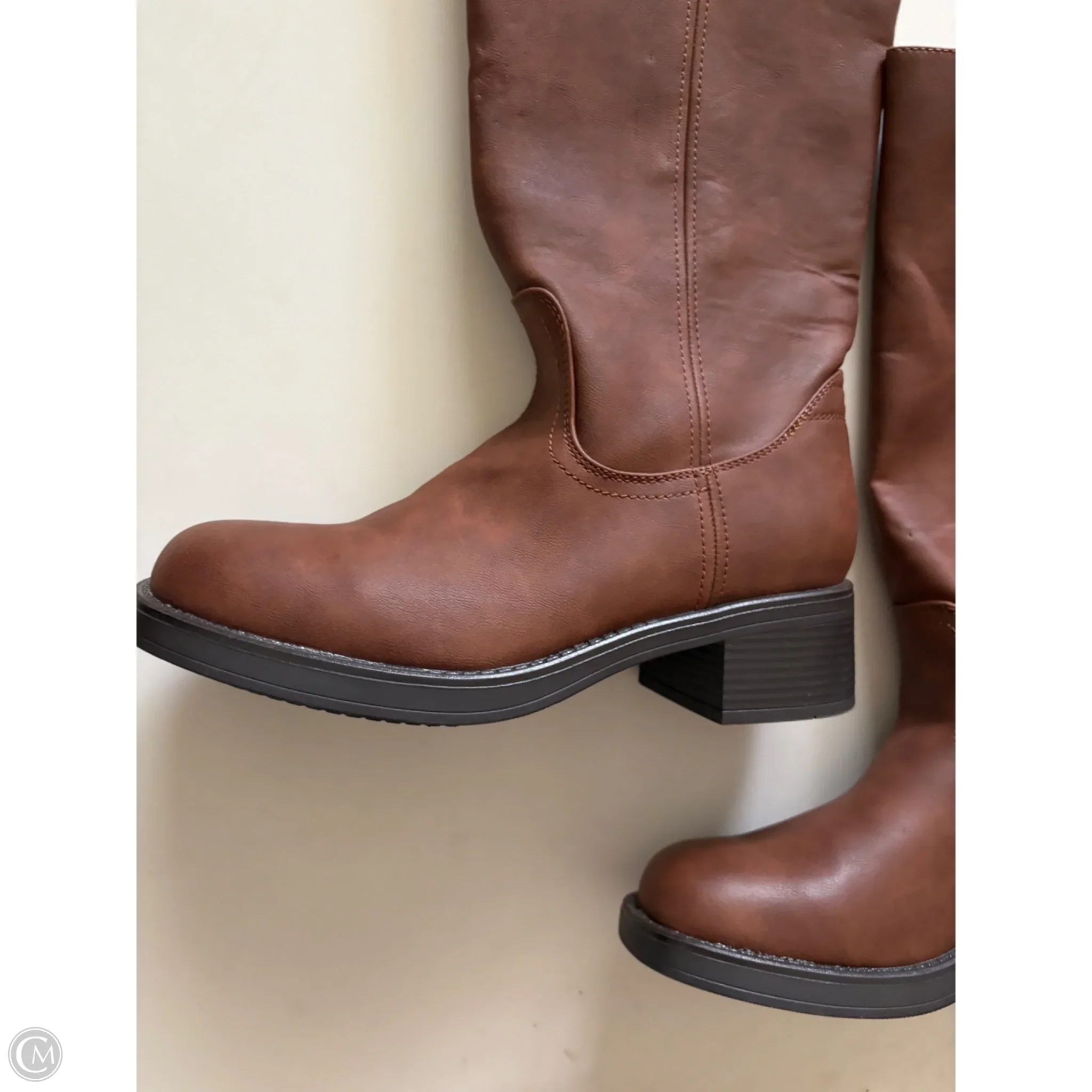 Boots Knee Heels By New York And Co In Brown, Size: 8 - Image 3
