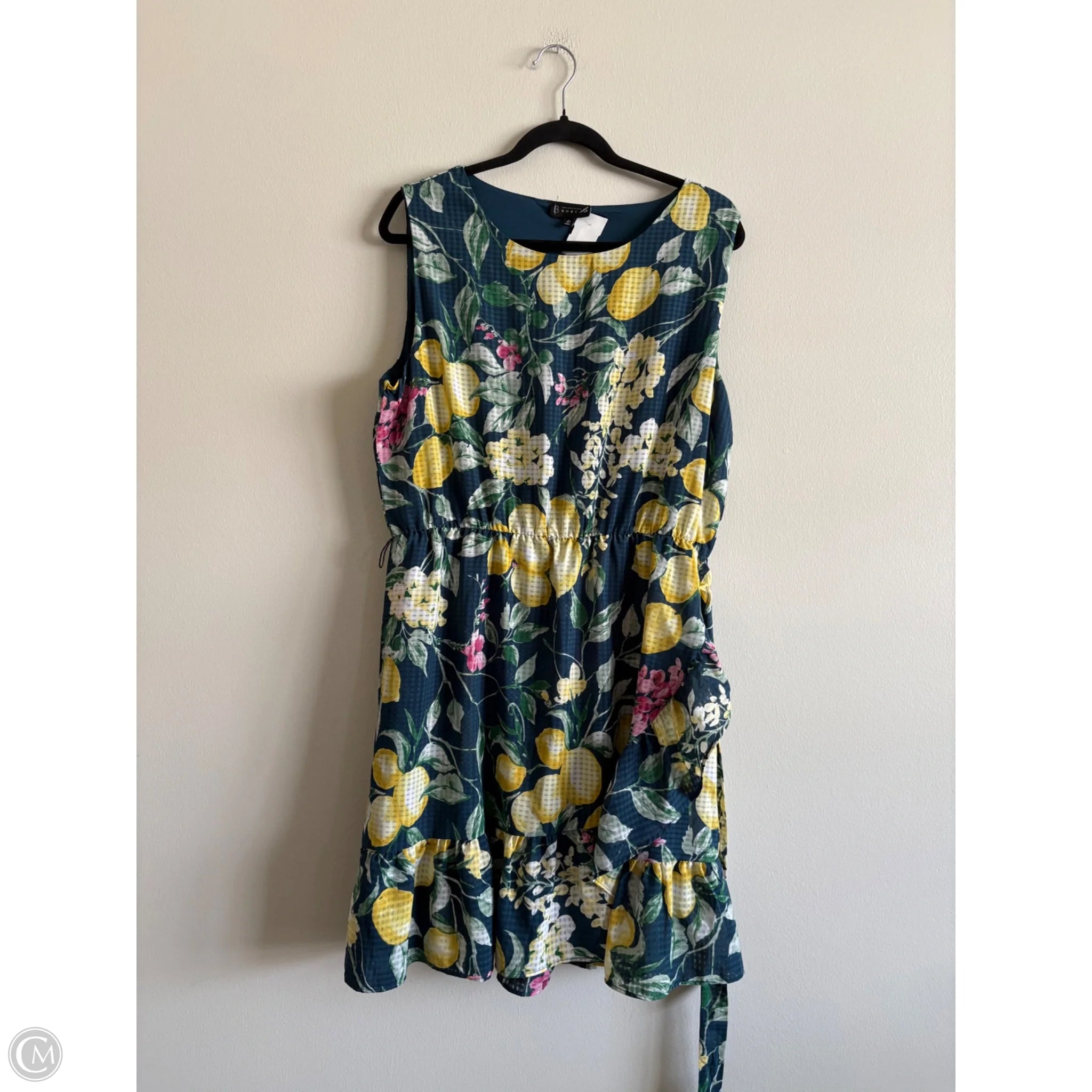 Dress Casual Short By Bobeau In Floral Print, Size: Xl - Image 1