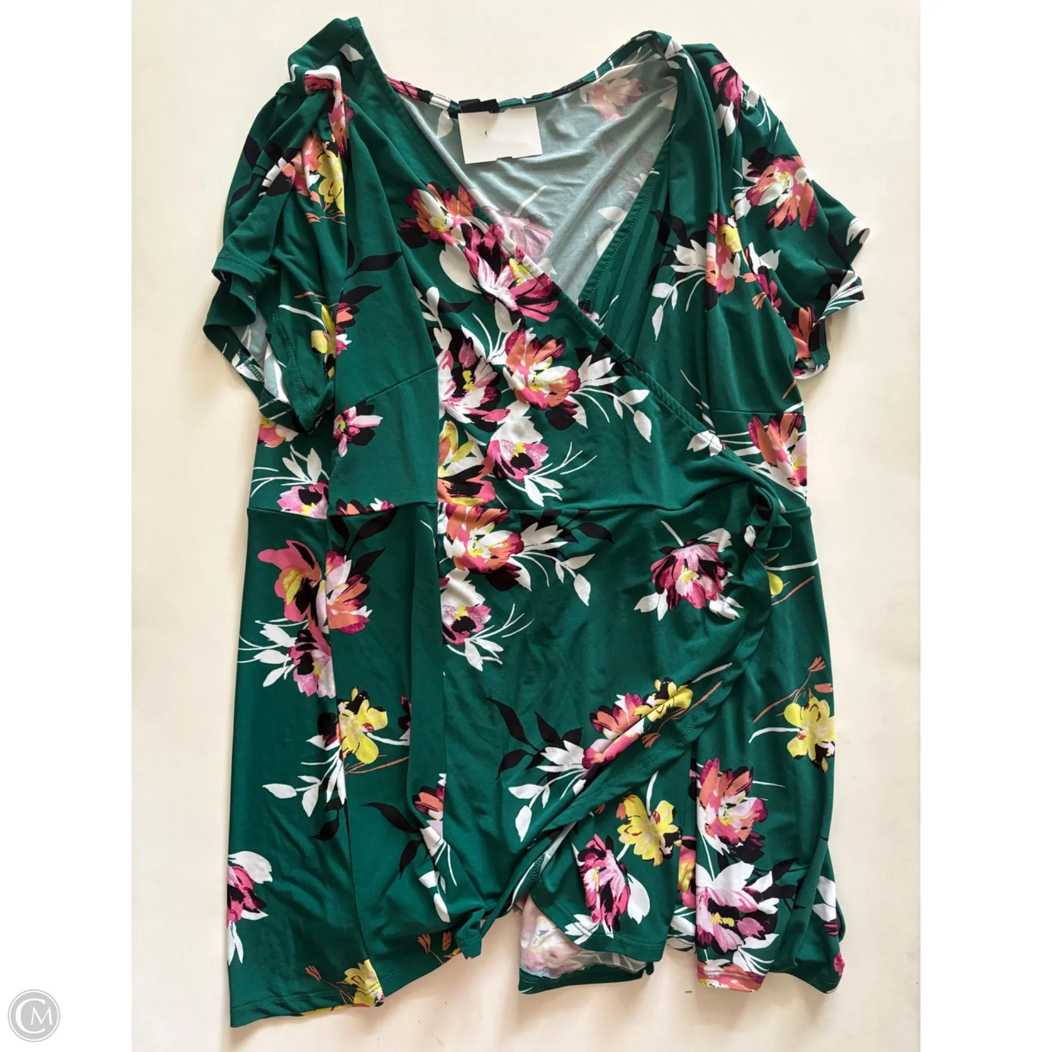 Blouse Long Sleeve By Torrid In Green, Size: 3x - Image 1