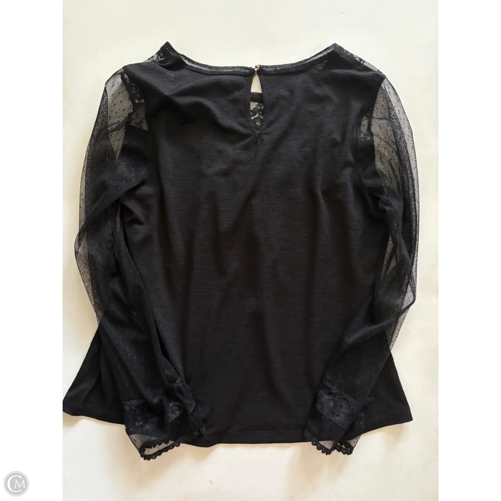 Blouse Long Sleeve By Soho Apparel In Black, Size: M - Image 2