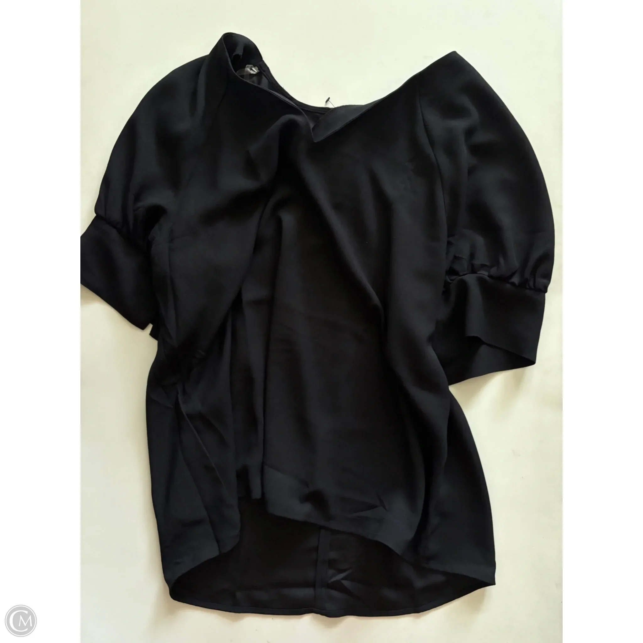 Blouse Short Sleeve By Worthington In Black, Size: Xl - Image 1