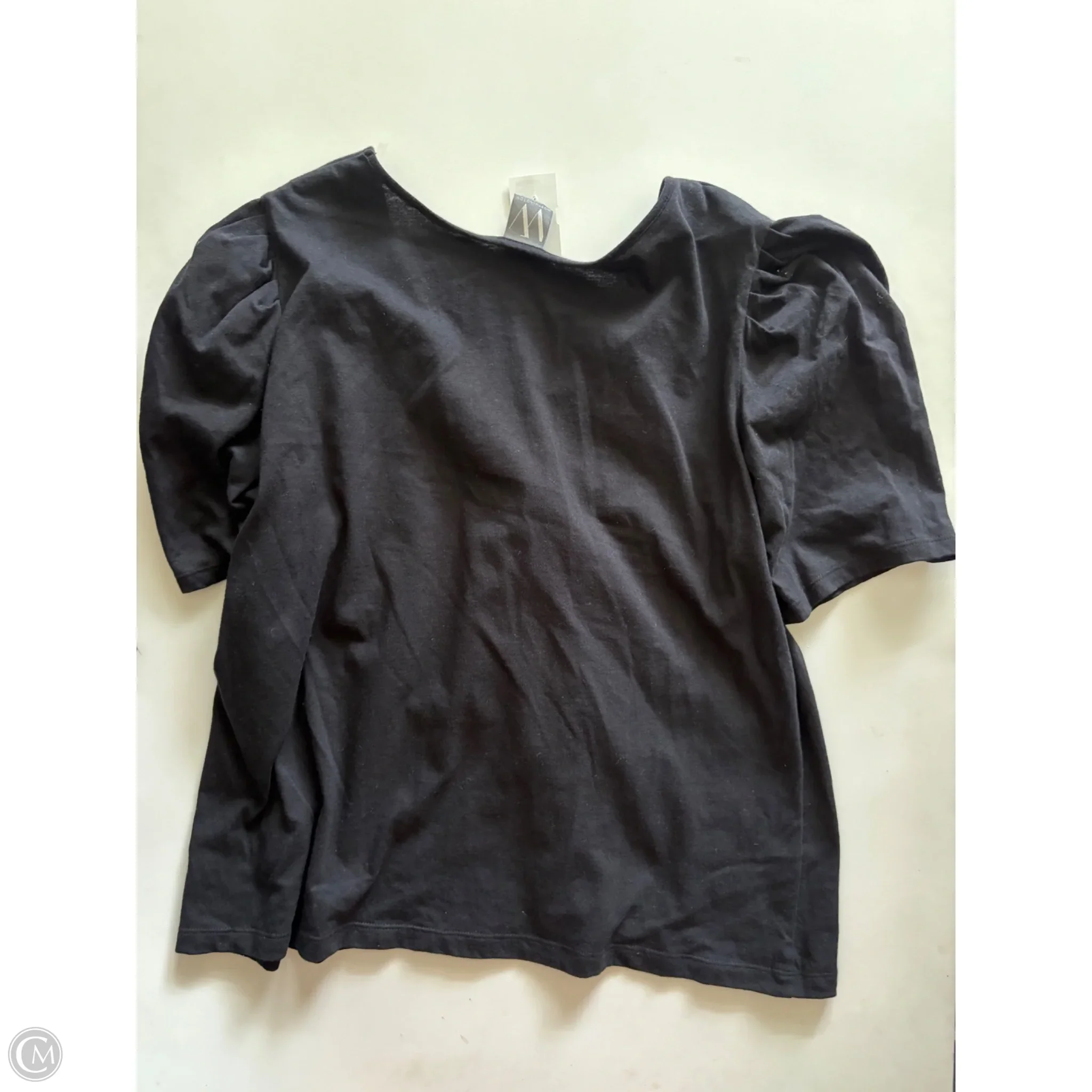 Top Short Sleeve By Worthington In Black, Size: Xl - Image 2