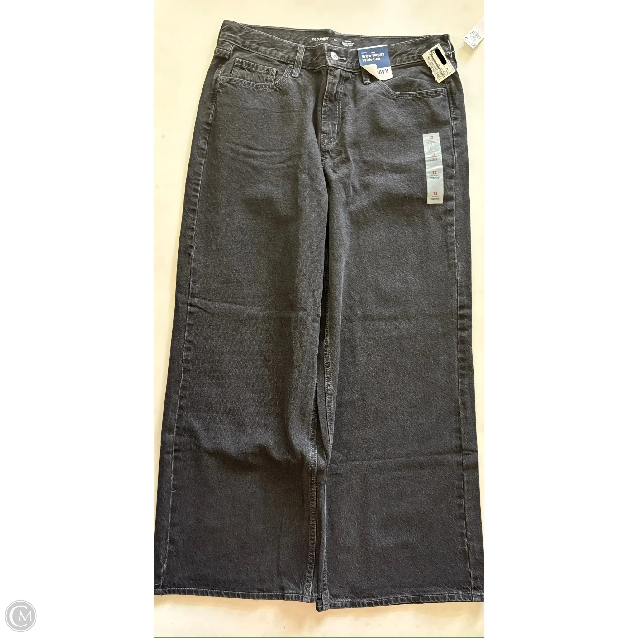 Jeans Wide Leg By Old Navy In Black, Size: 12 - Image 1