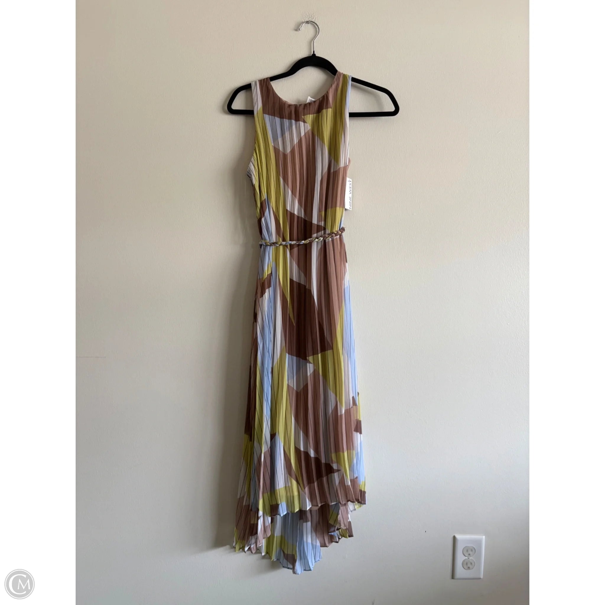 Dress Casual Midi By Nine West Apparel In Striped Pattern, Size: Xs - Image 1
