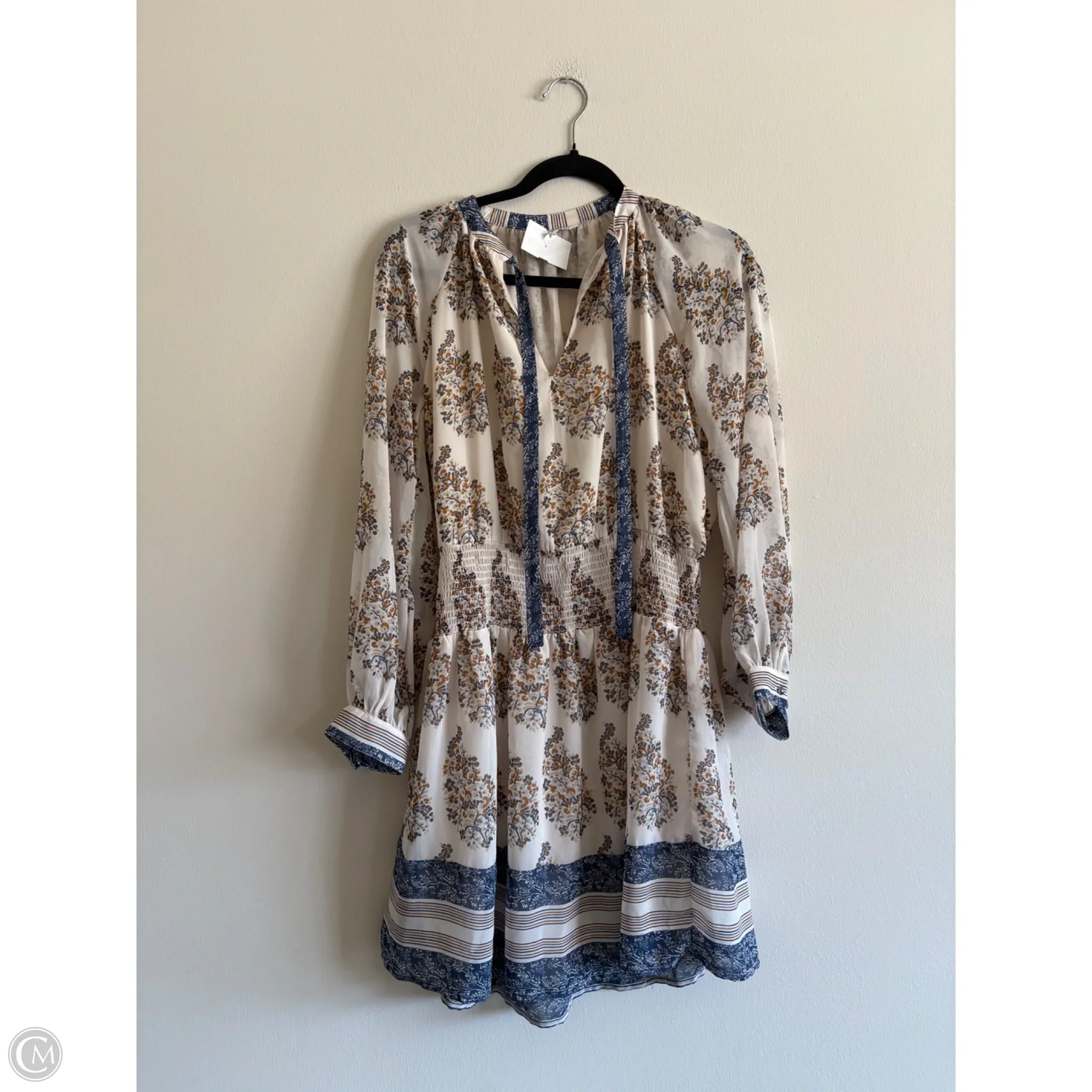 Dress Casual Midi By Lucky Brand In Floral Print, Size: S - Image 1
