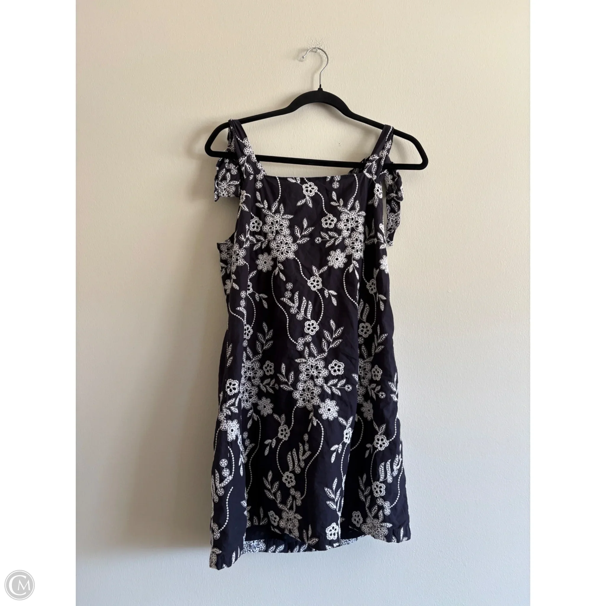 Dress Casual Midi By Loft In Navy, Size: 8 - Image 1