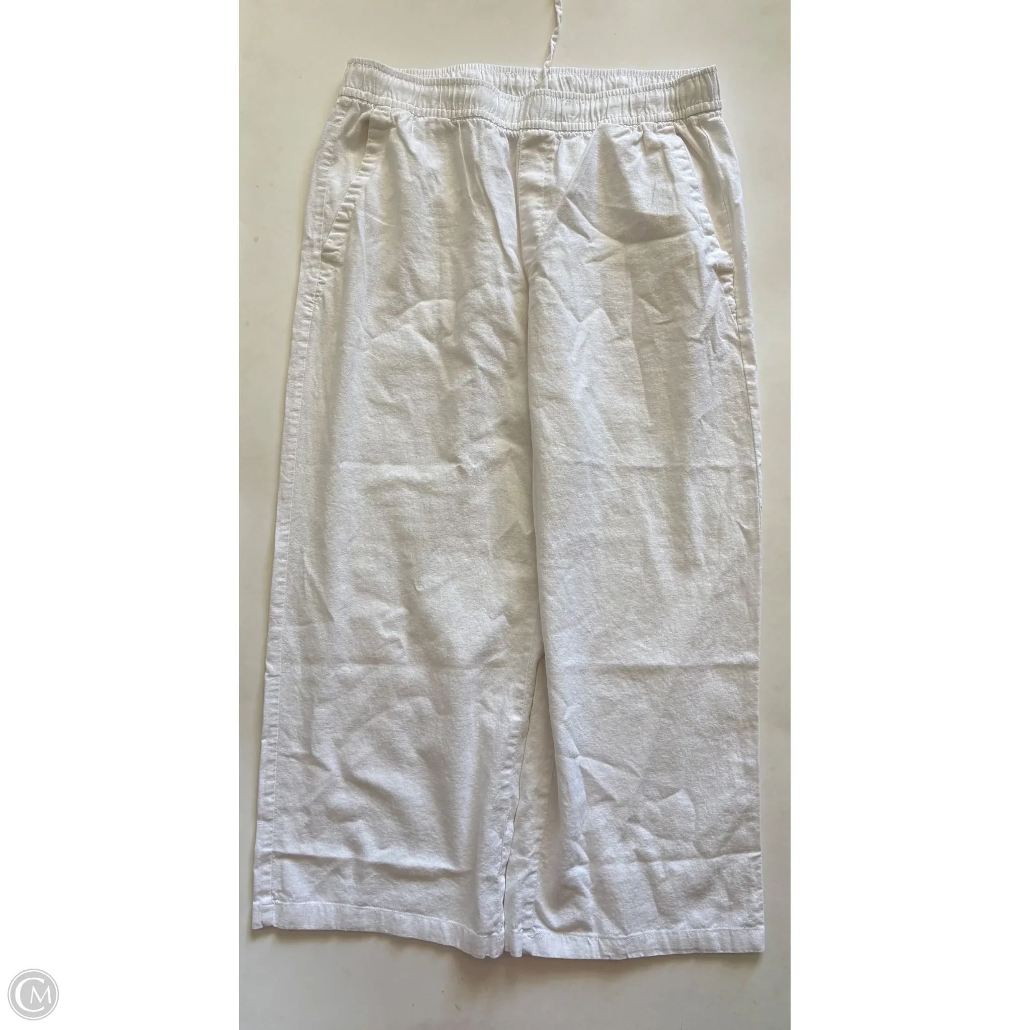 Pants Linen By Old Navy In White, Size: L