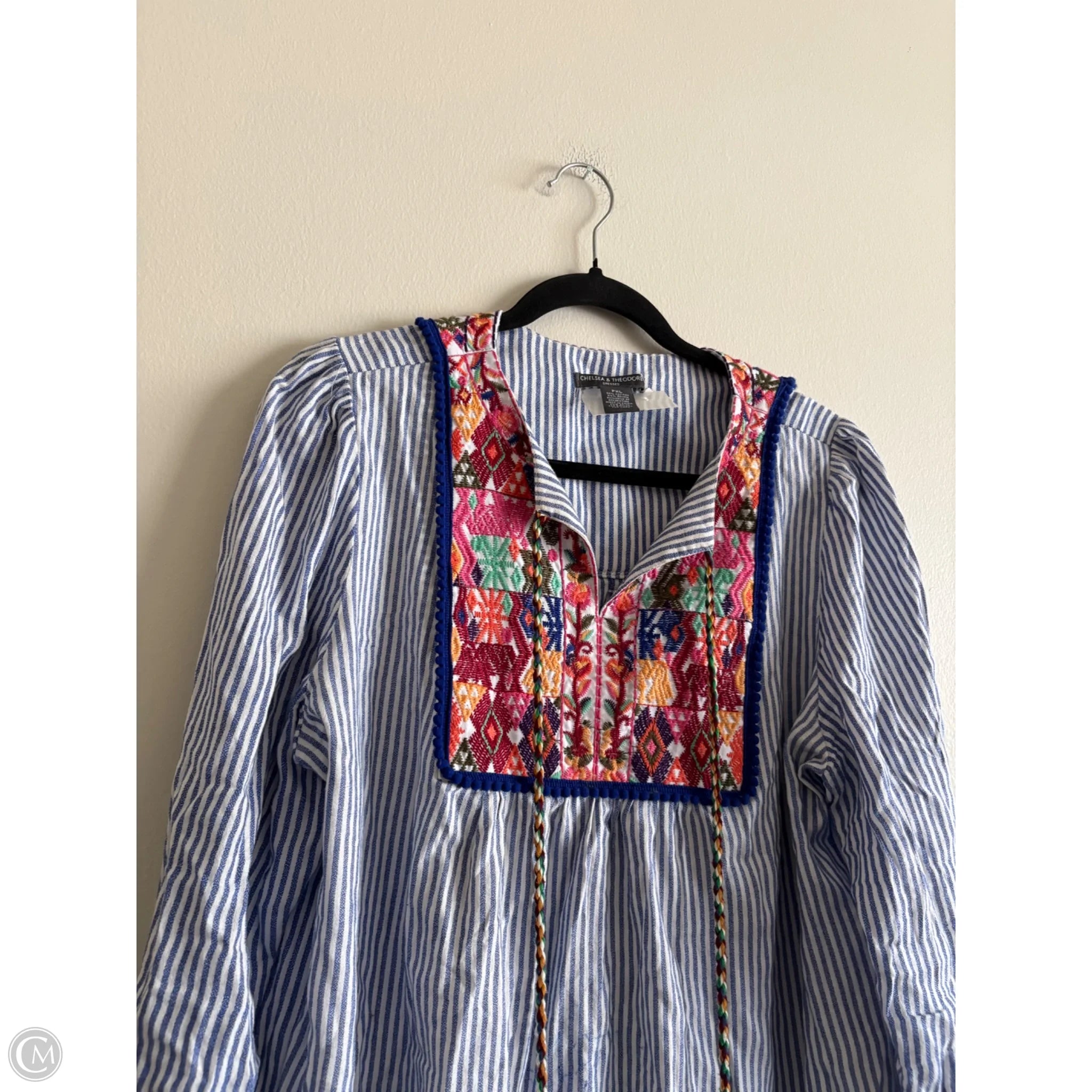 Dress Casual Midi By Chelsea And Theodore In Striped Pattern, Size: Xlp - Image 3
