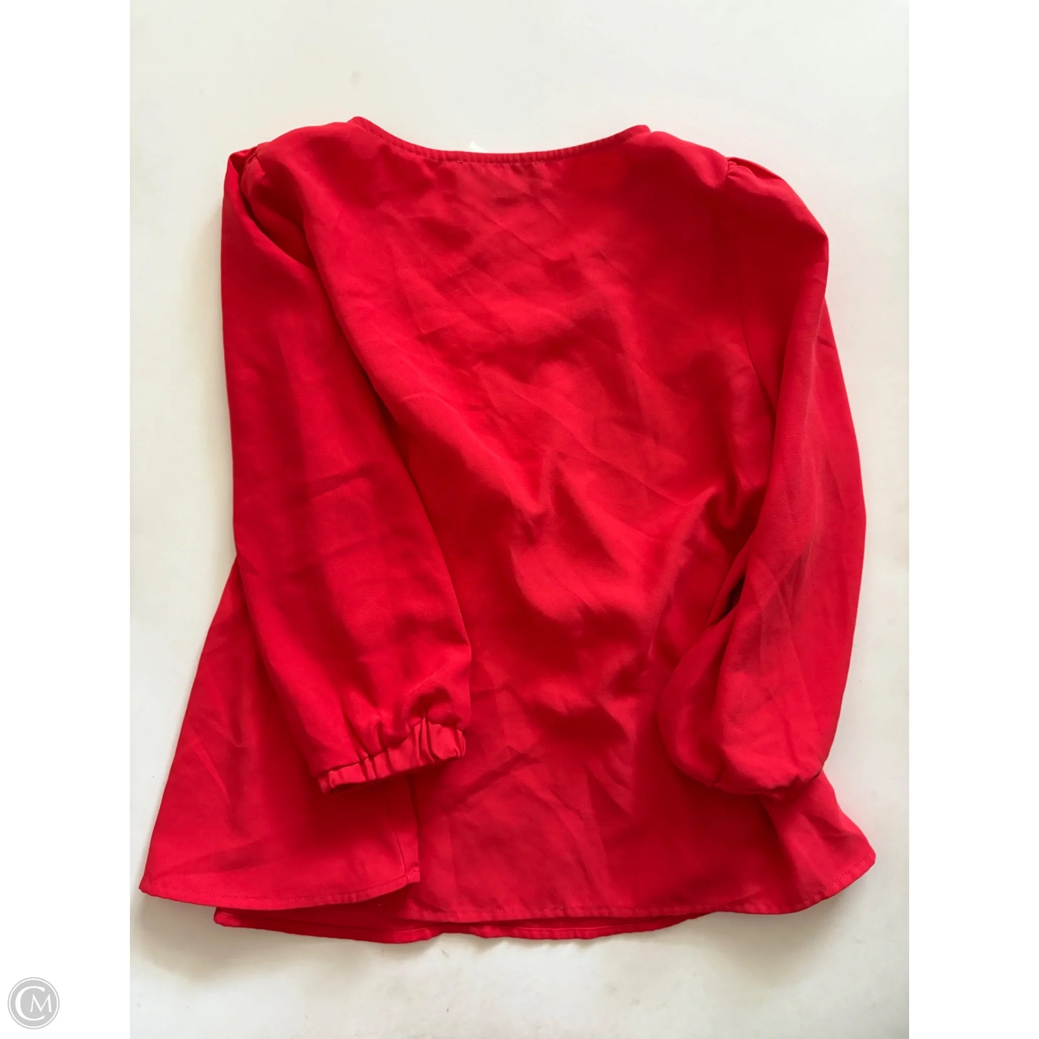 Blouse Long Sleeve By Tuckernuck In Red, Size: M - Image 2
