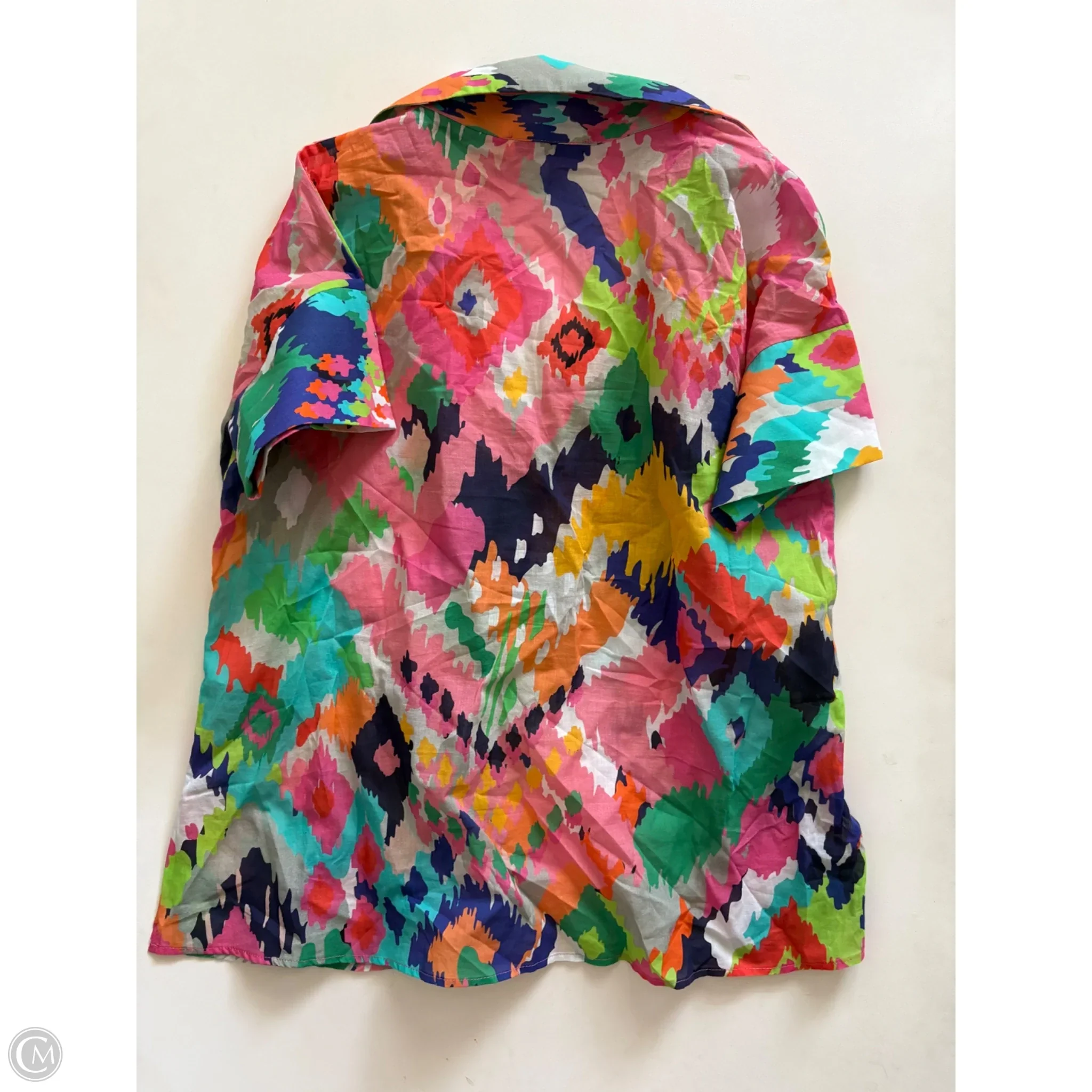 Blouse Short Sleeve By Vilagallo In Multi-colored, Size: M - Image 2