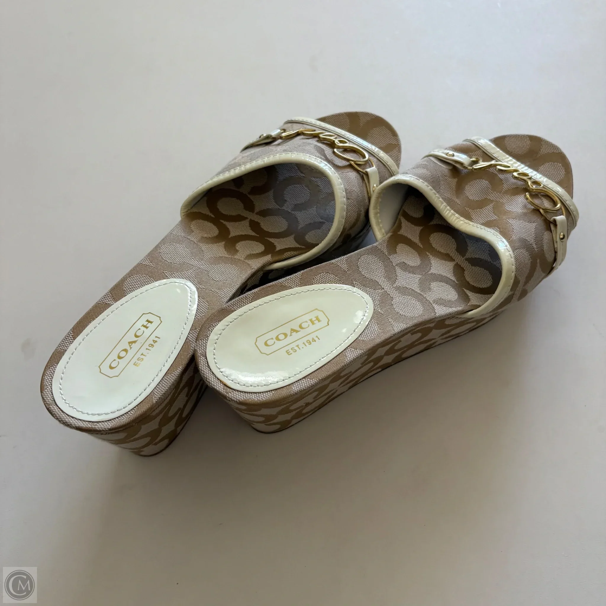 Shoes Designer By Coach In Tan, Size: 10 - Image 2