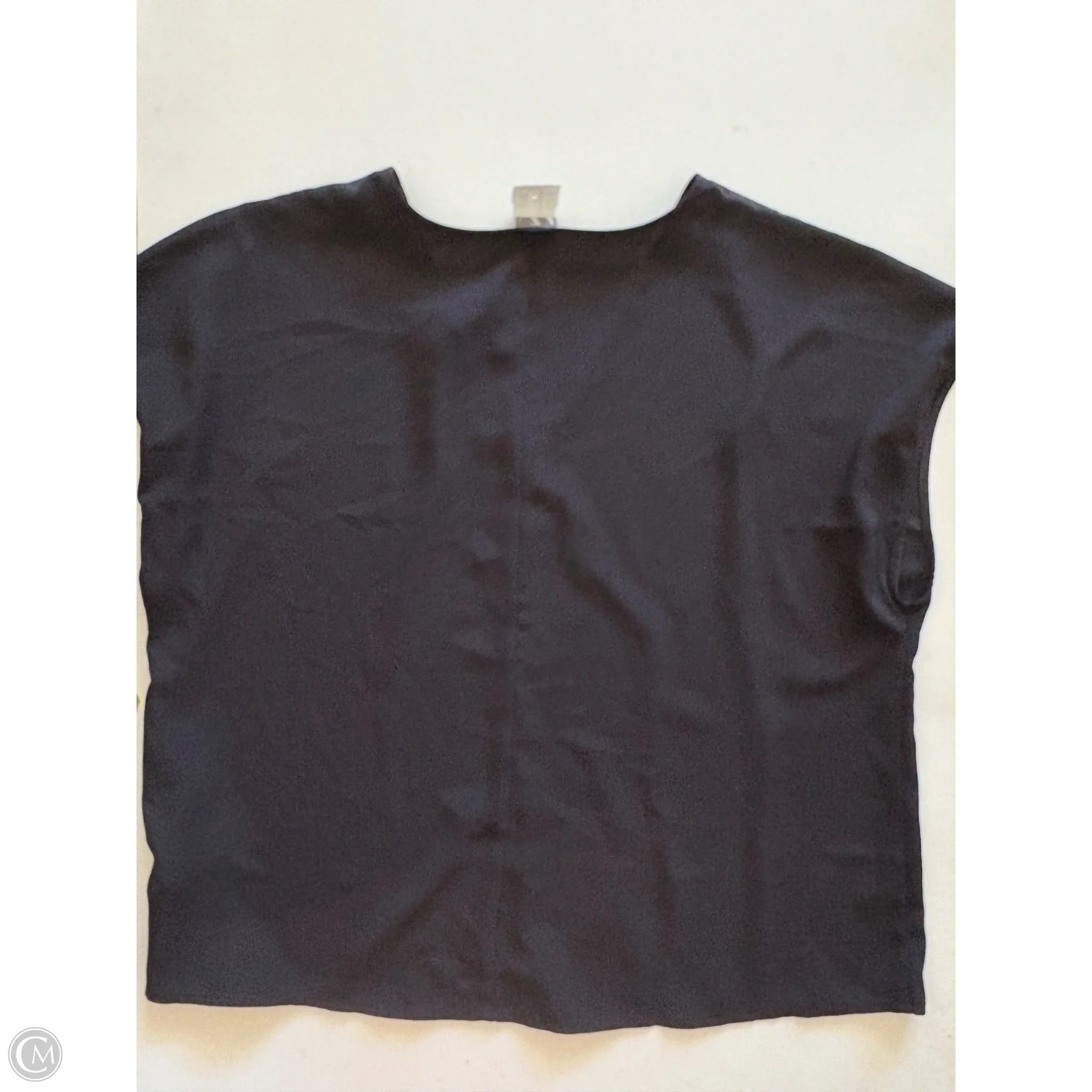 Blouse Short Sleeve By Worthington In Black, Size: L - Image 2