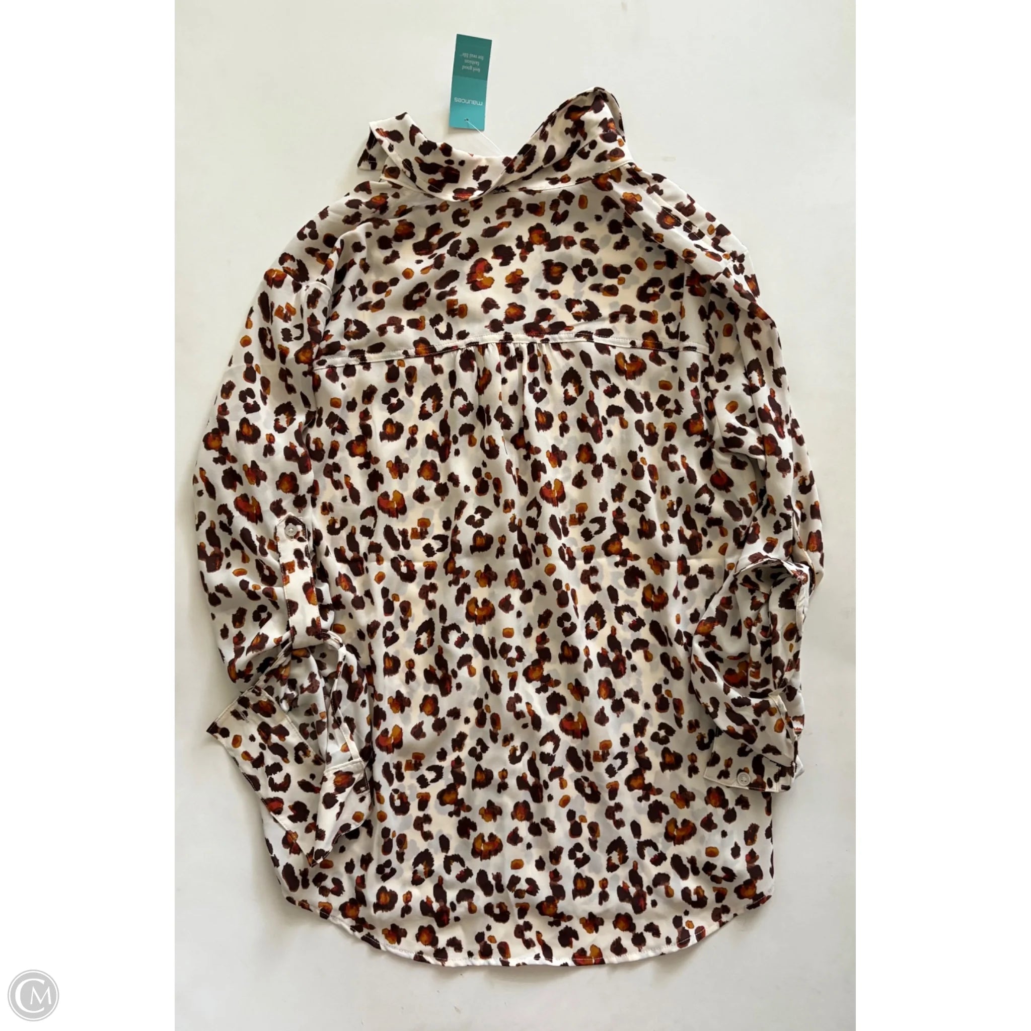 Blouse Long Sleeve By Maurices In Animal Print, Size: S - Image 2