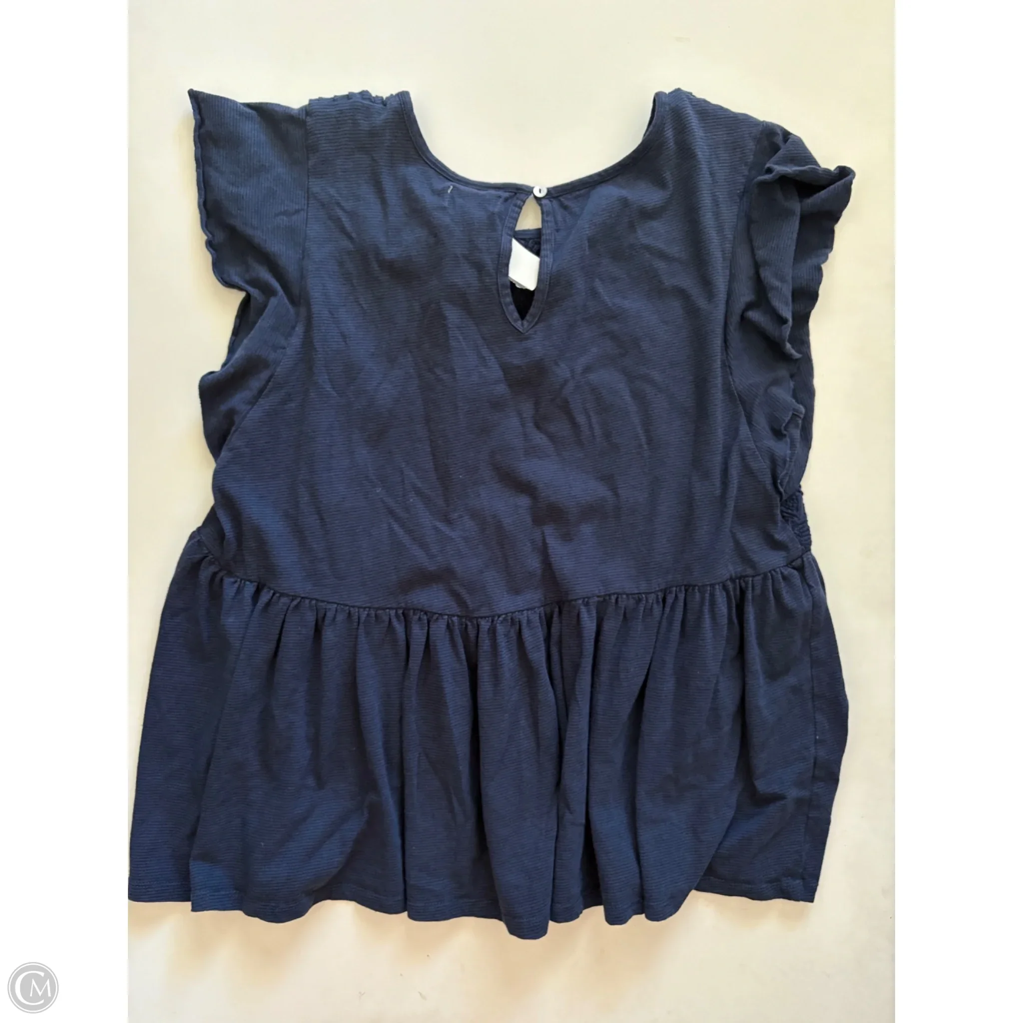Top Short Sleeve By Wonderly In Navy, Size: Xl - Image 2