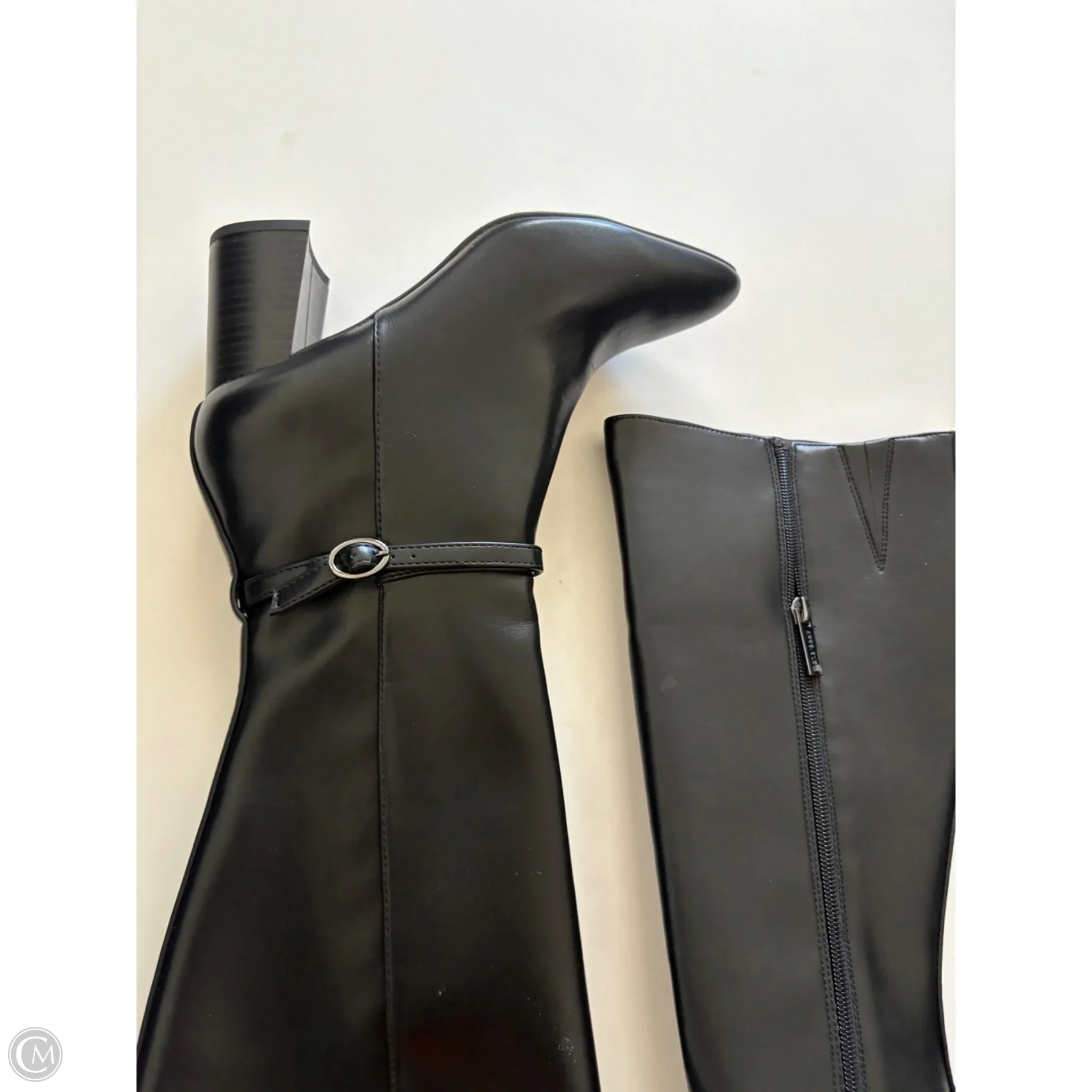 Boots Knee Heels By Anne Klein In Black, Size: 7 - Image 3
