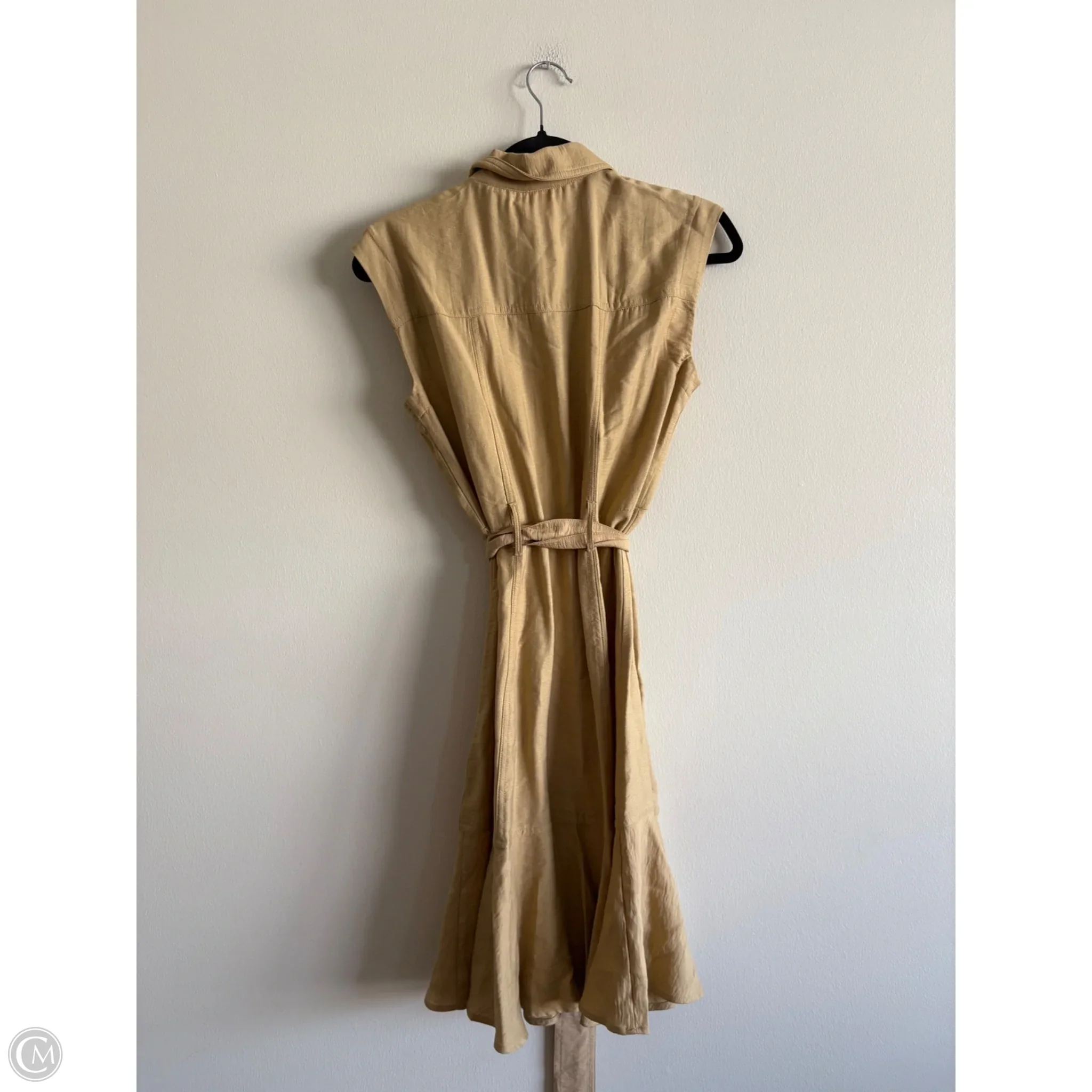 Dress Casual Midi By En Focus In Tan, Size: 8 - Image 2