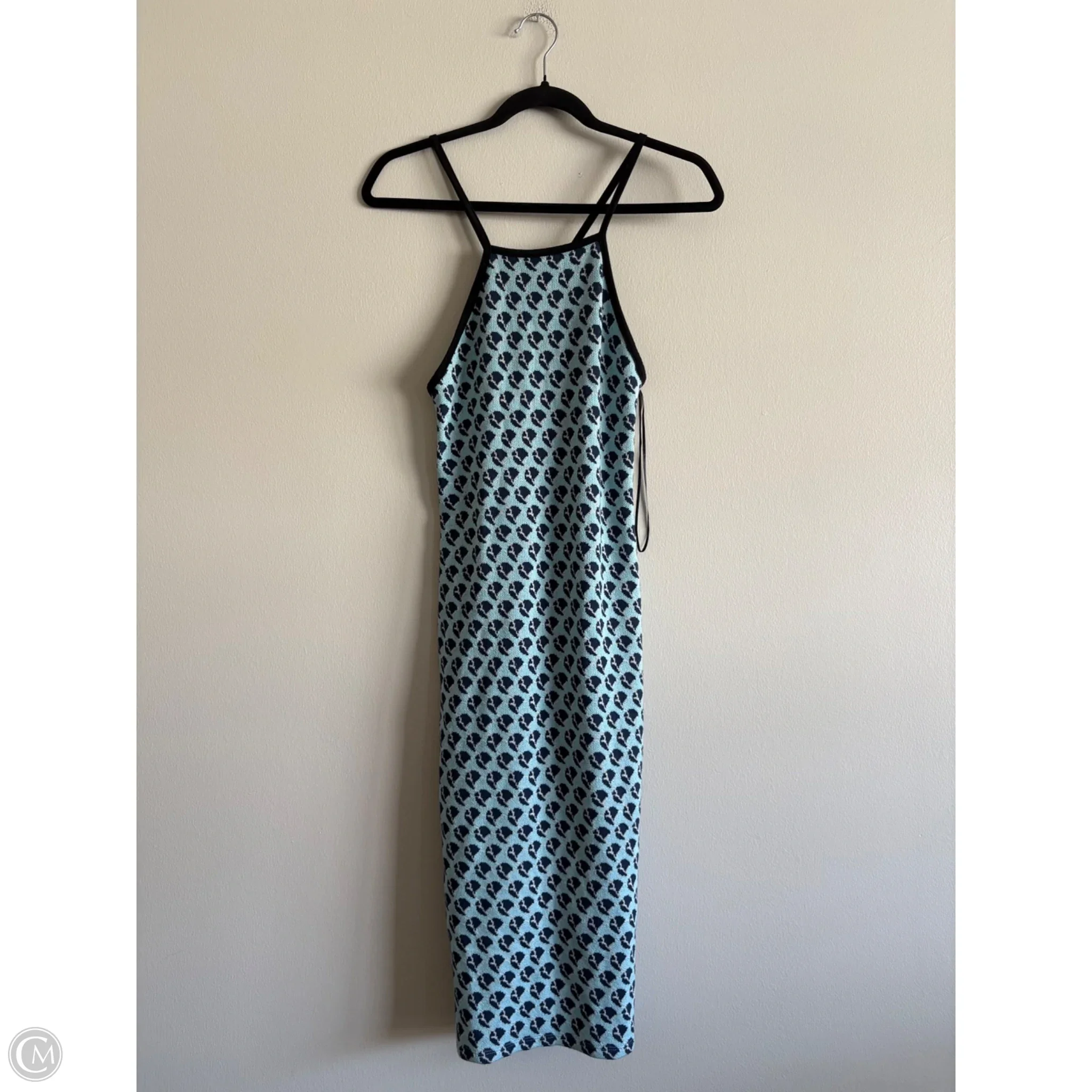 Dress Casual Midi By Zara In Blue, Size: Xs - Image 1