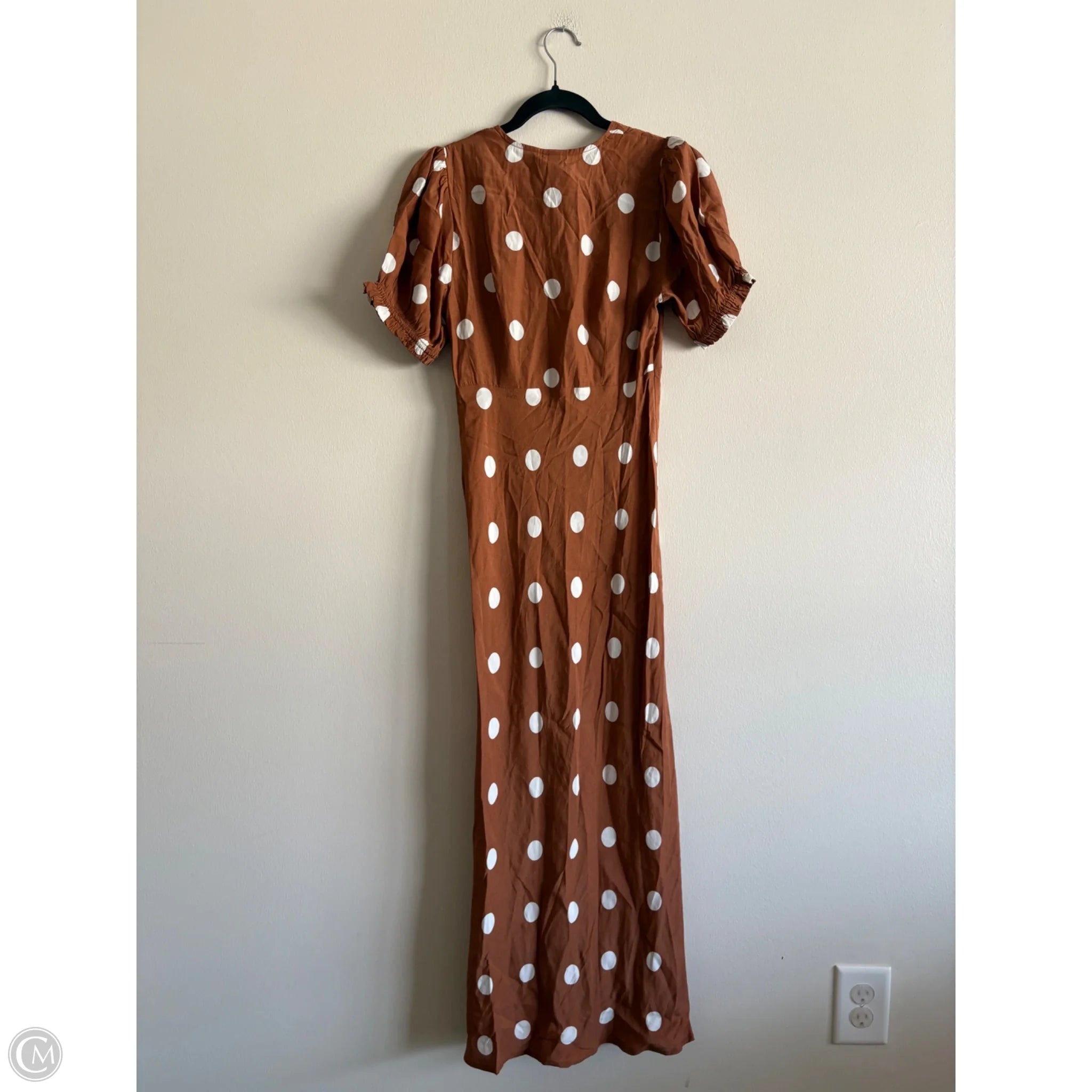 Dress Casual Maxi By A New Day In Polkadot Pattern, Size: Xs - Image 2