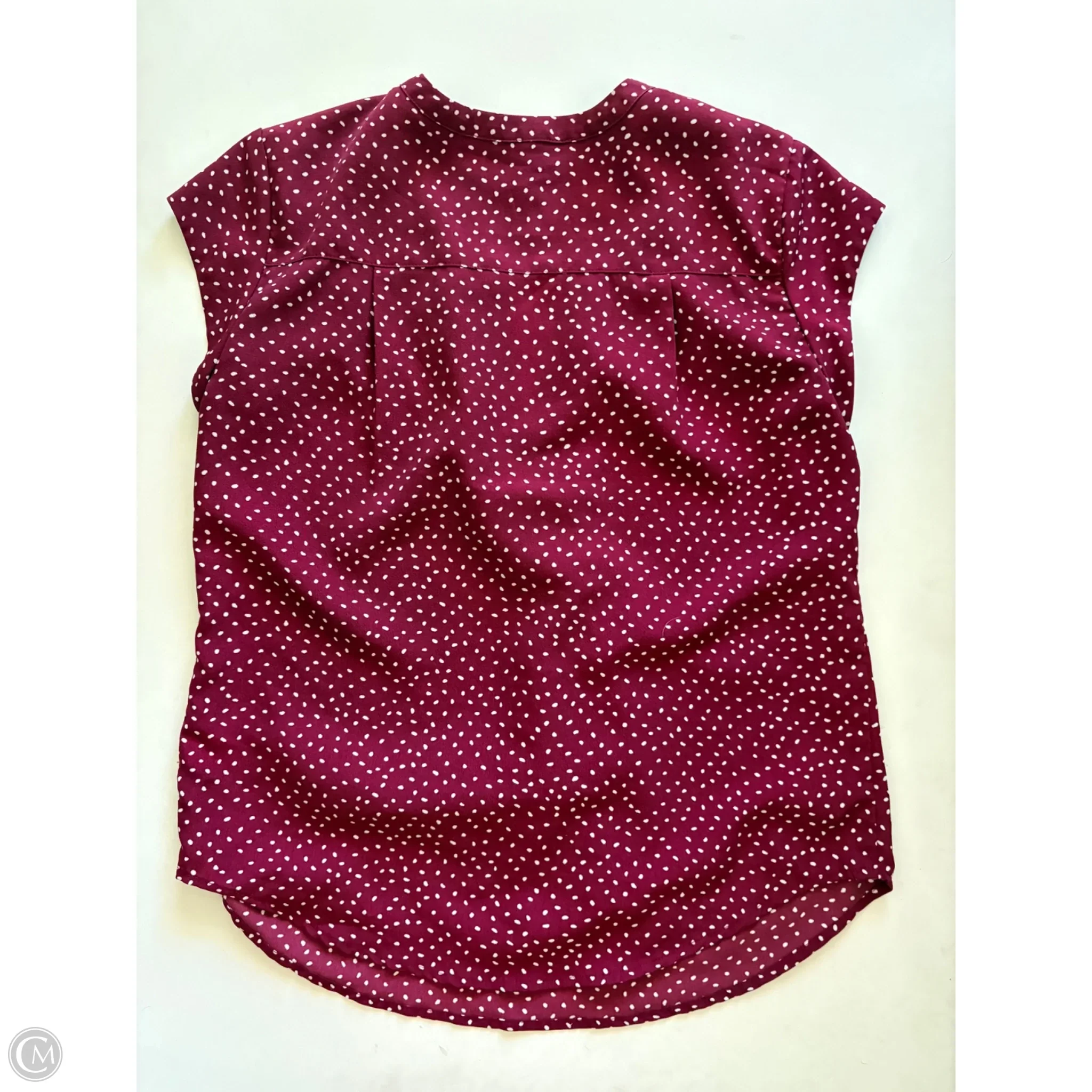 Blouse Short Sleeve By Fun 2 Fun In Red, Size: S - Image 2