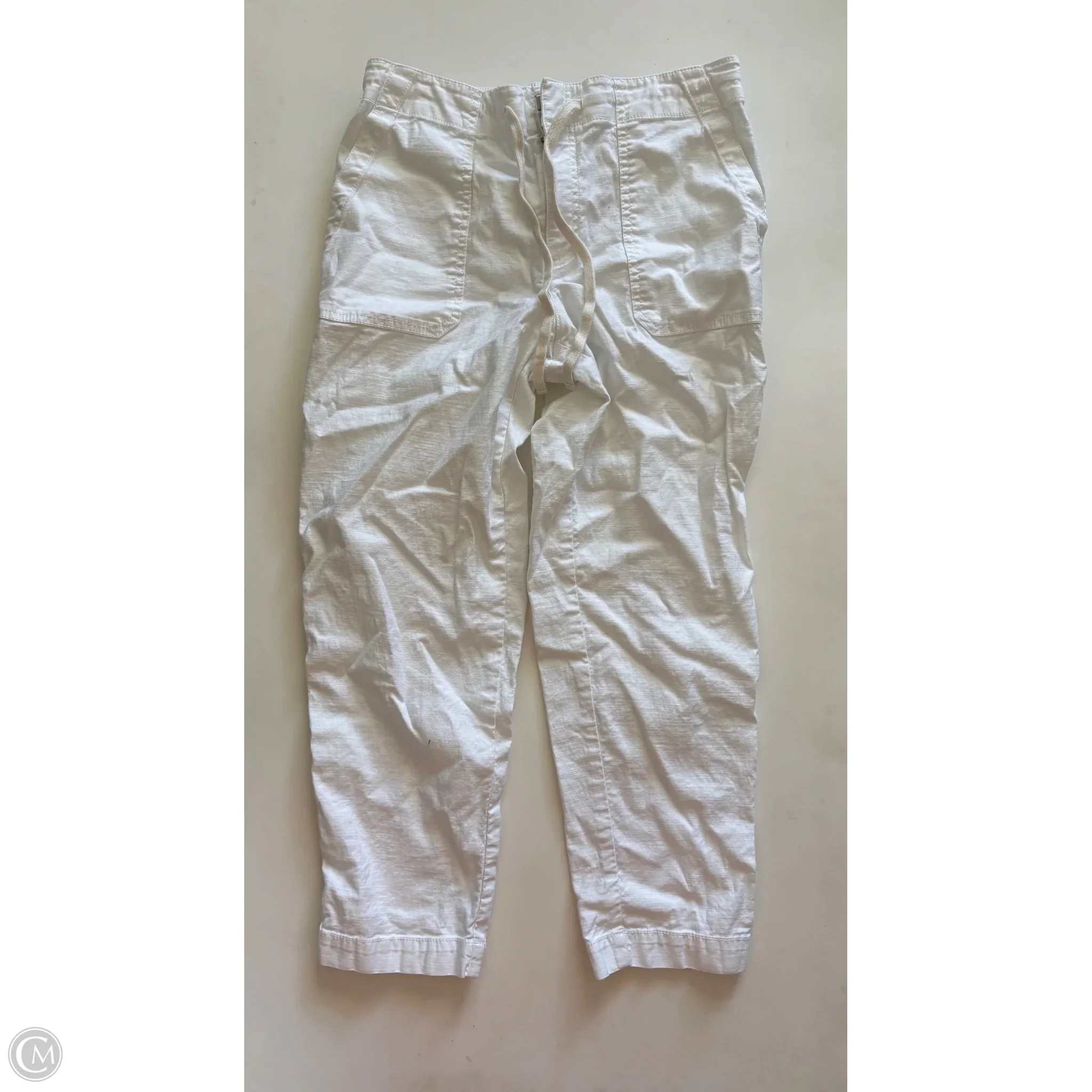 Pants Linen By Loft In White, Size: 6 - Image 1