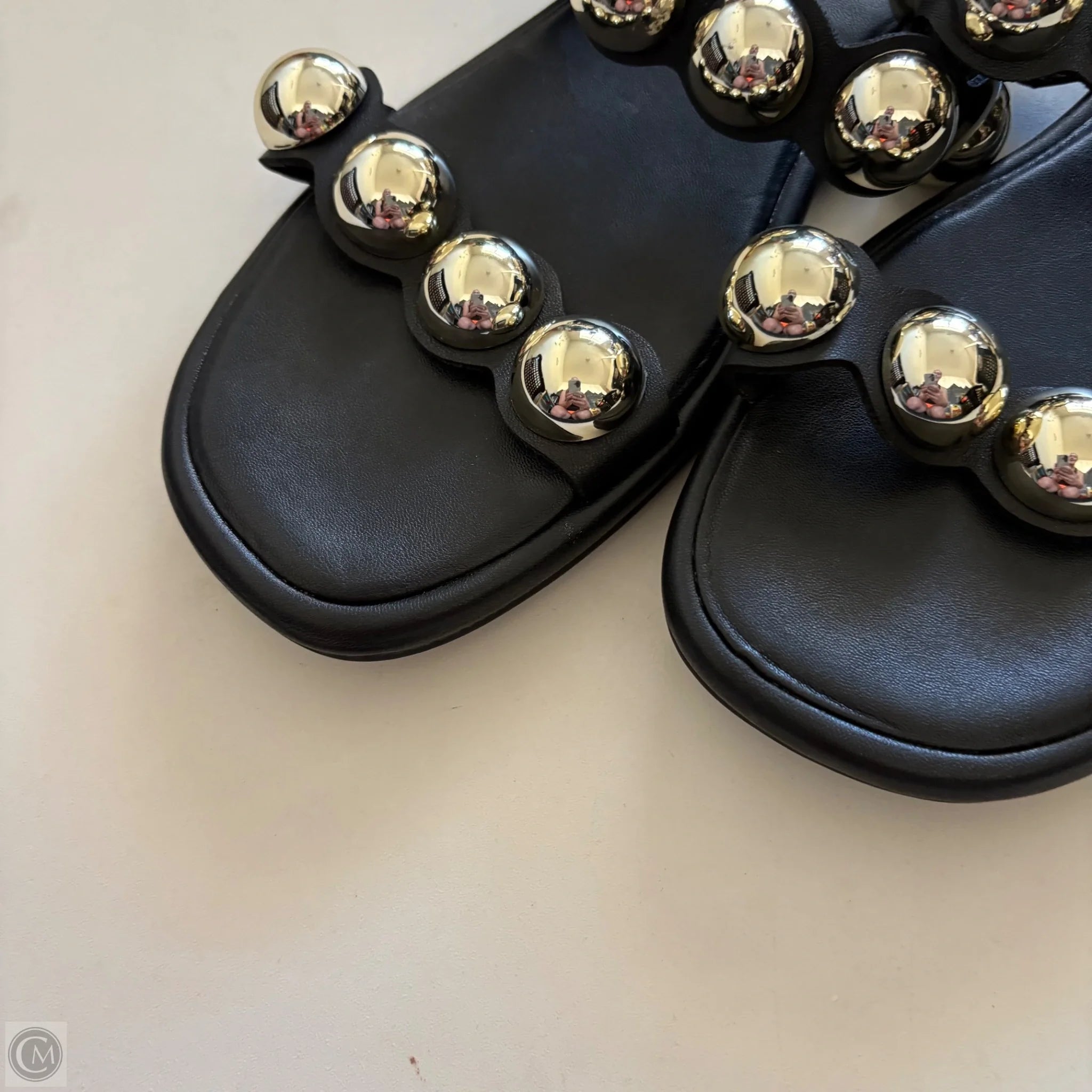 Sandals Flip Flops By A New Day In Black, Size: 8 - Image 3