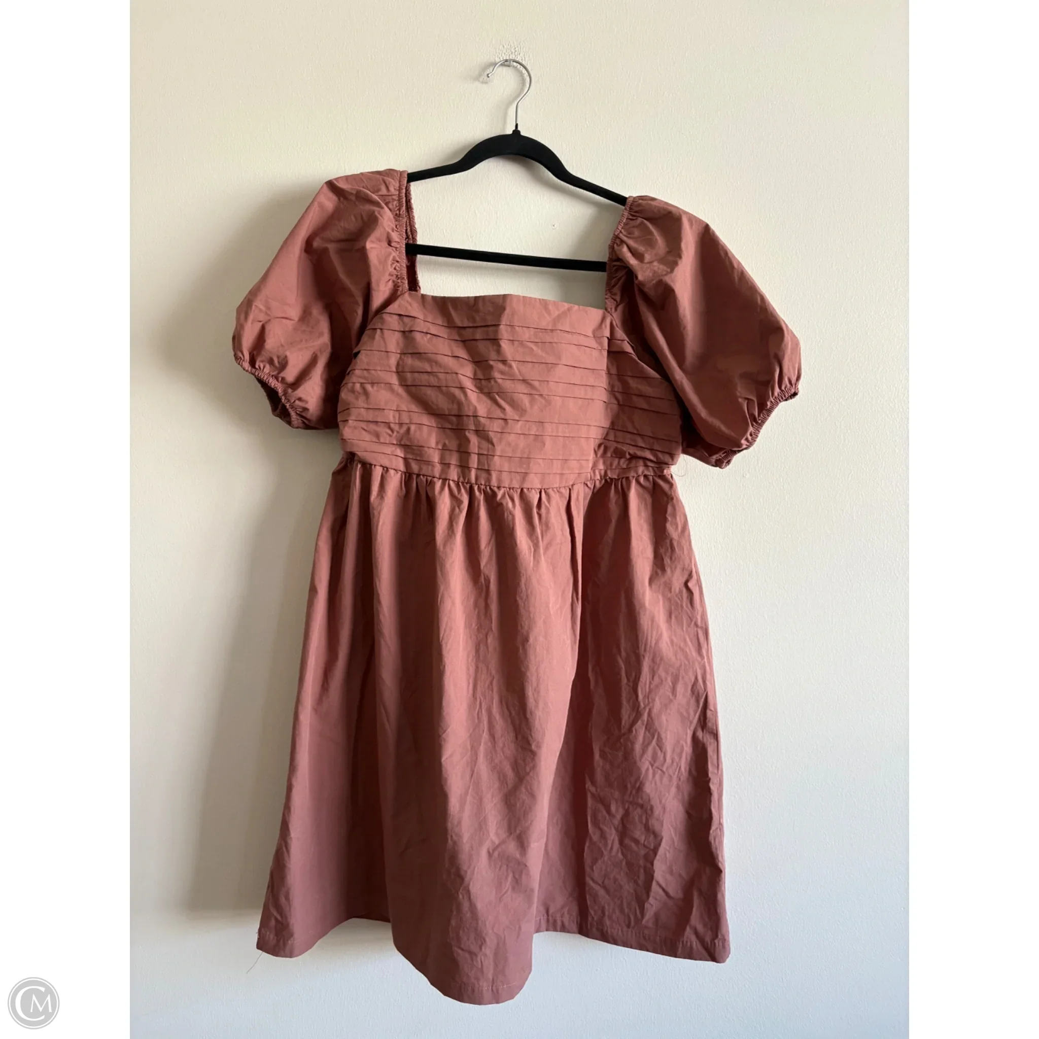 Dress Casual Midi By And Now This In Brown, Size: Xl - Image 1