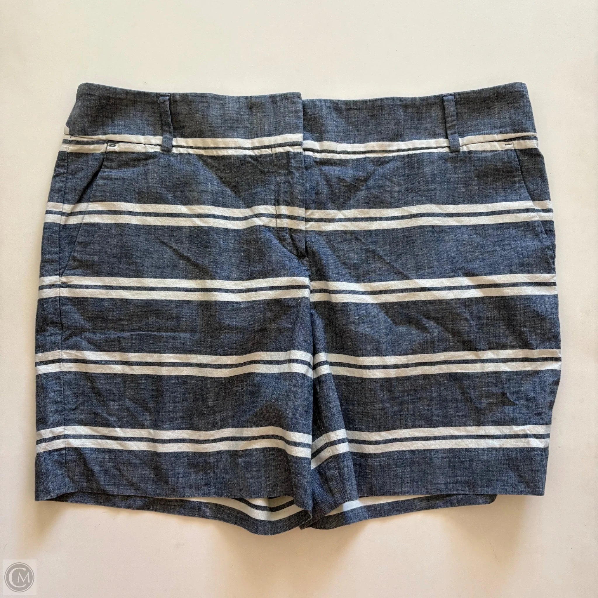 Shorts By Loft In Striped Pattern, Size: 10 - Image 1