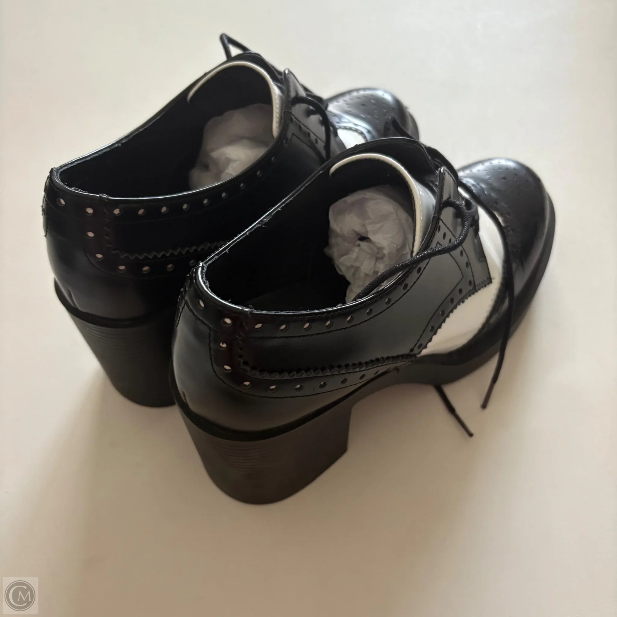 Shoes Heels Block By Steve Madden In Black & White, Size: 9 - Image 2