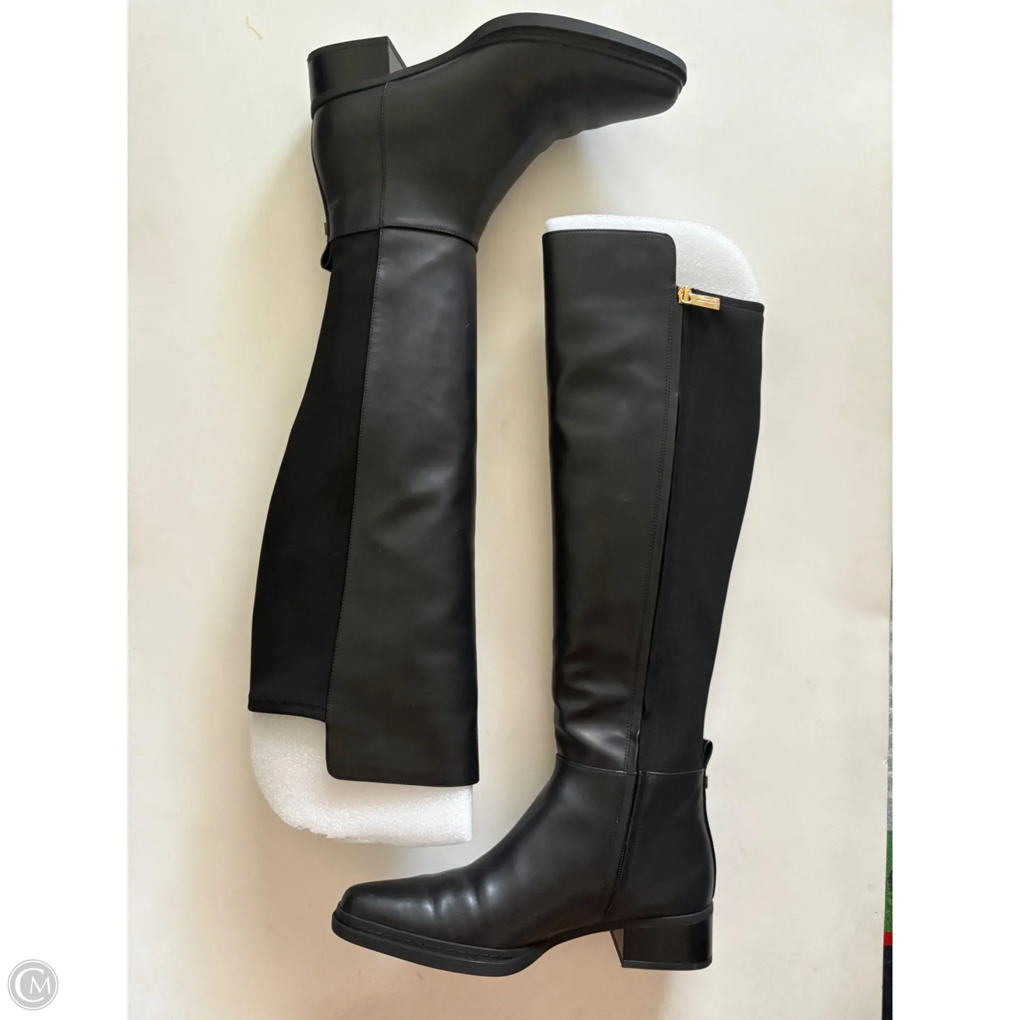 Boots Designer By Michael Kors In Black, Size: 9
