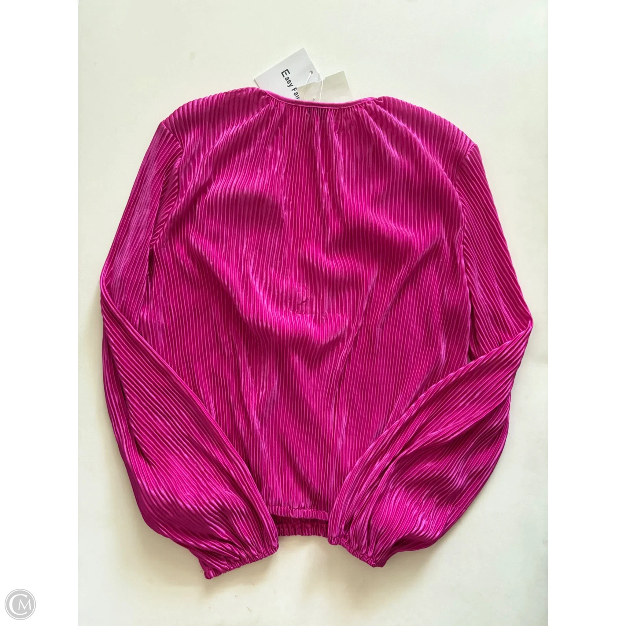 Blouse Long Sleeve By Easy Fair In Pink, Size: S - Image 2