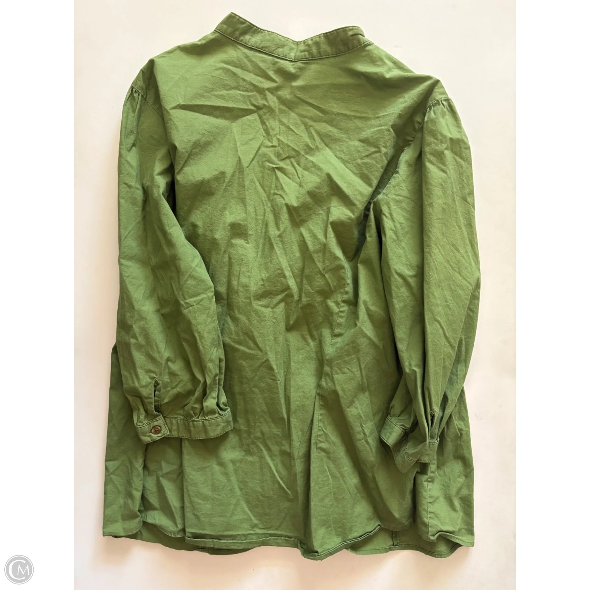 Top Long Sleeve By St Johns Bay In Green, Size: 2x - Image 2