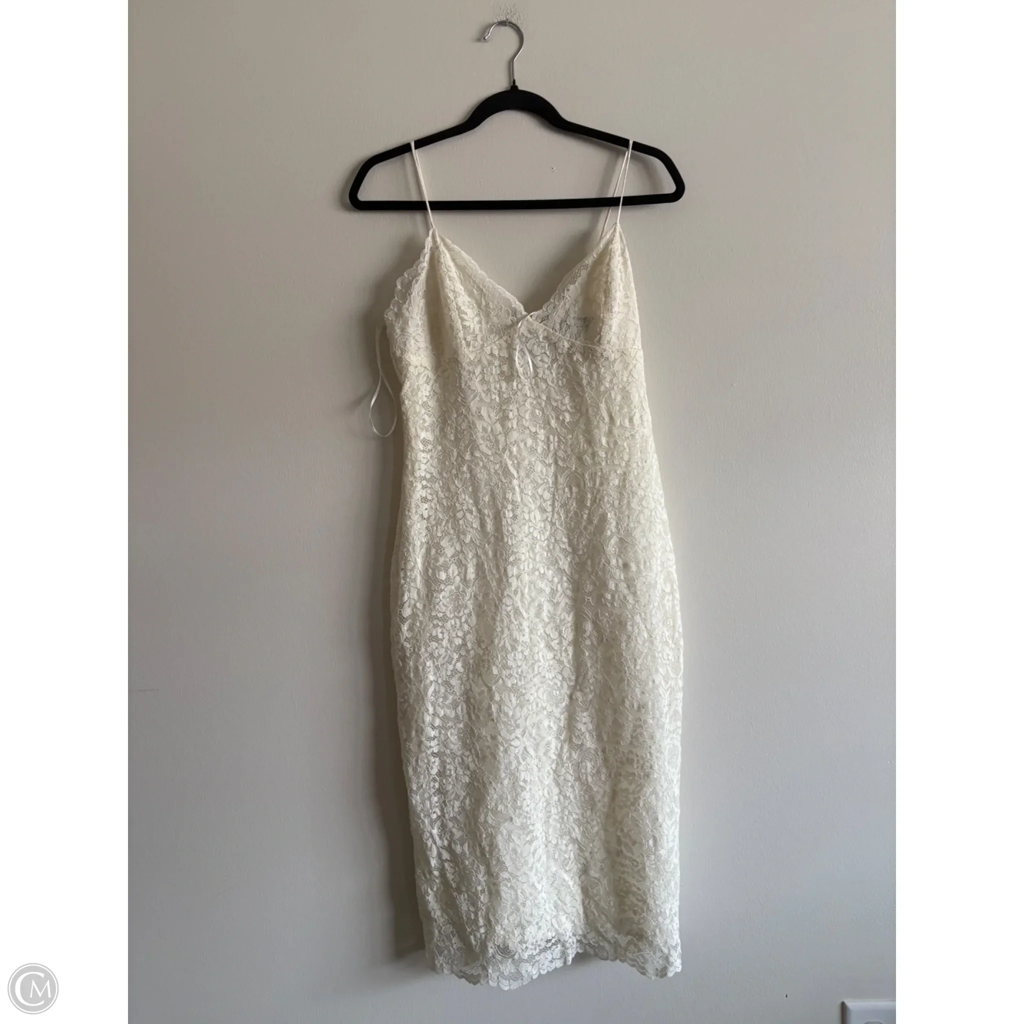 Dress Party Midi By Express In Cream, Size: M - Image 1