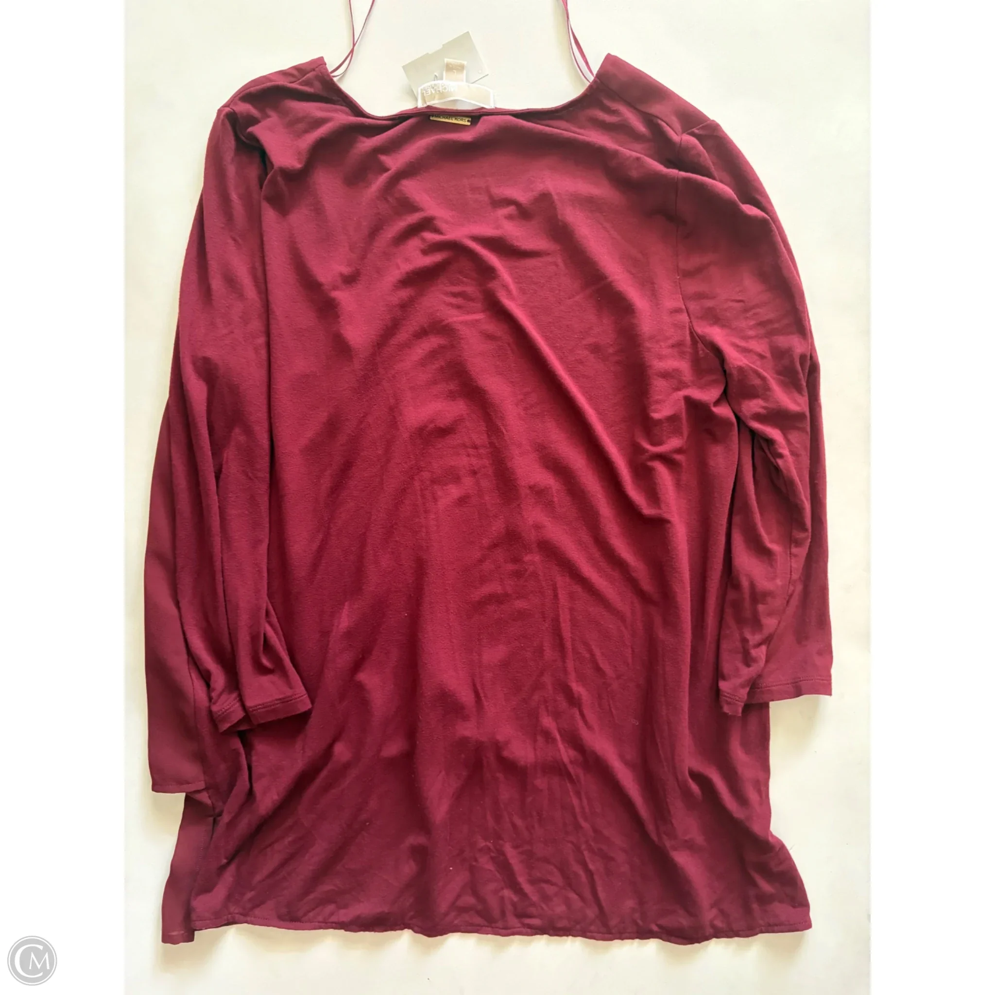 Blouse Designer By Michael Kors In Red, Size: L - Image 2
