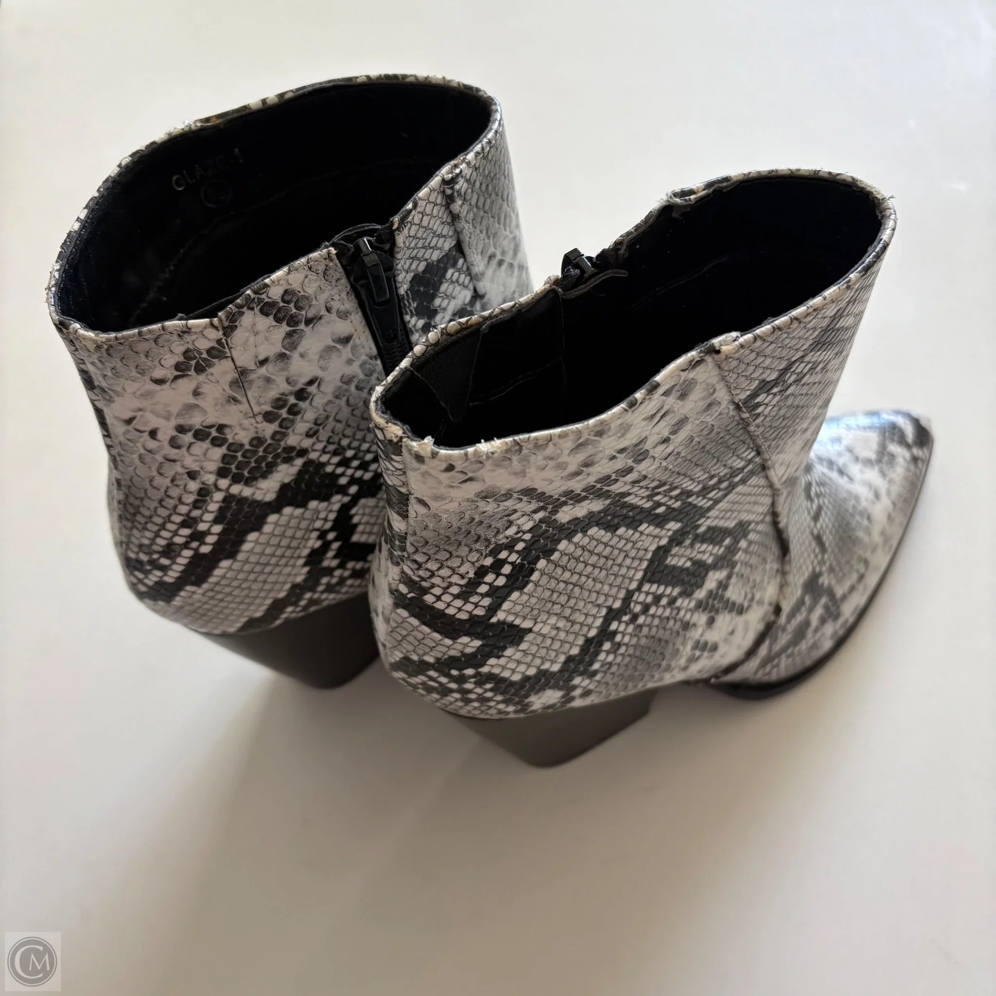 Boots Ankle Heels By Cato In Animal Print, Size: 8.5 - Image 2