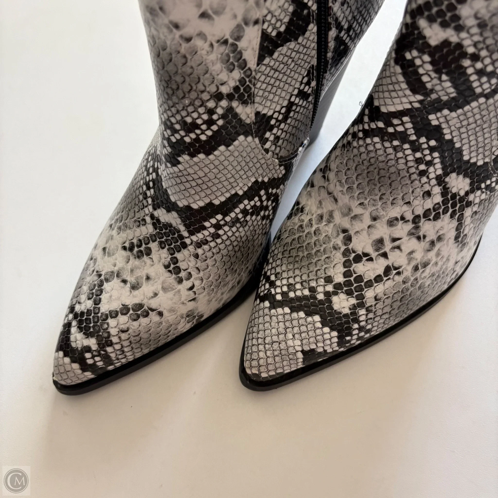Boots Ankle Heels By Cato In Animal Print, Size: 8.5 - Image 3