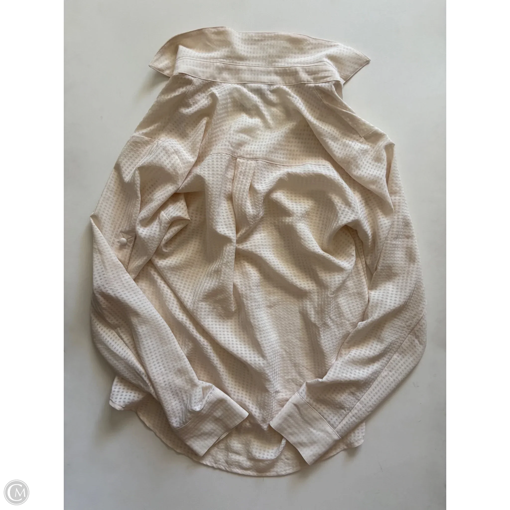 Blouse Long Sleeve By Express In Cream, Size: Xs - Image 2