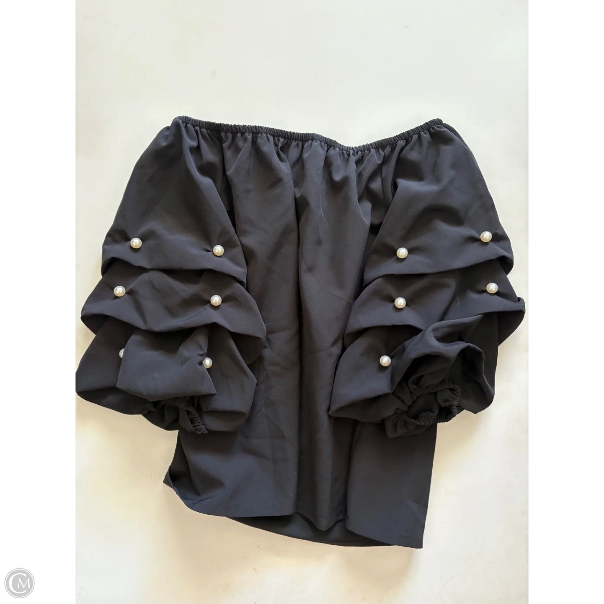Top Short Sleeve By Cece In Black, Size: M - Image 1