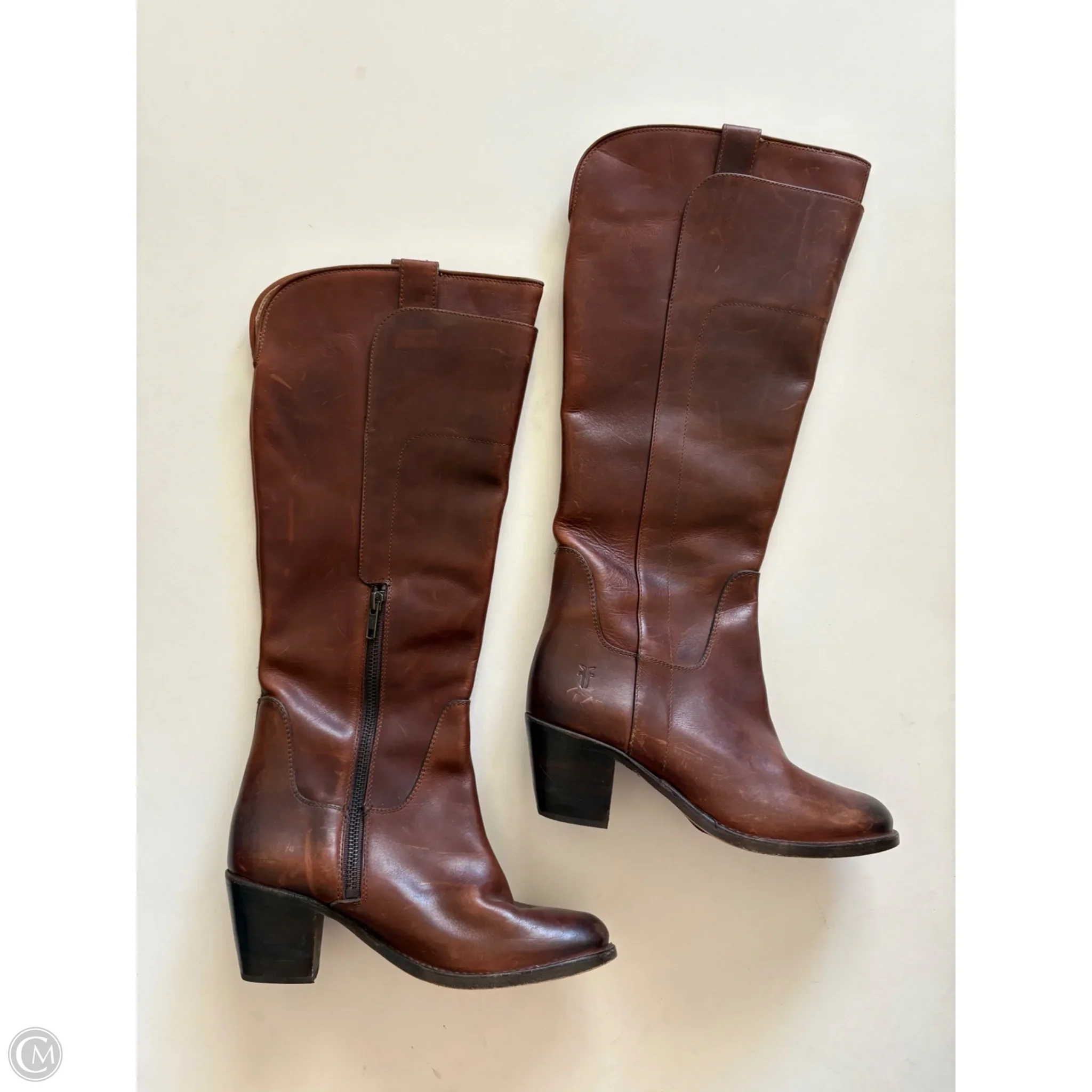 Boots Designer By Frye In Brown, Size: 6 - Image 2