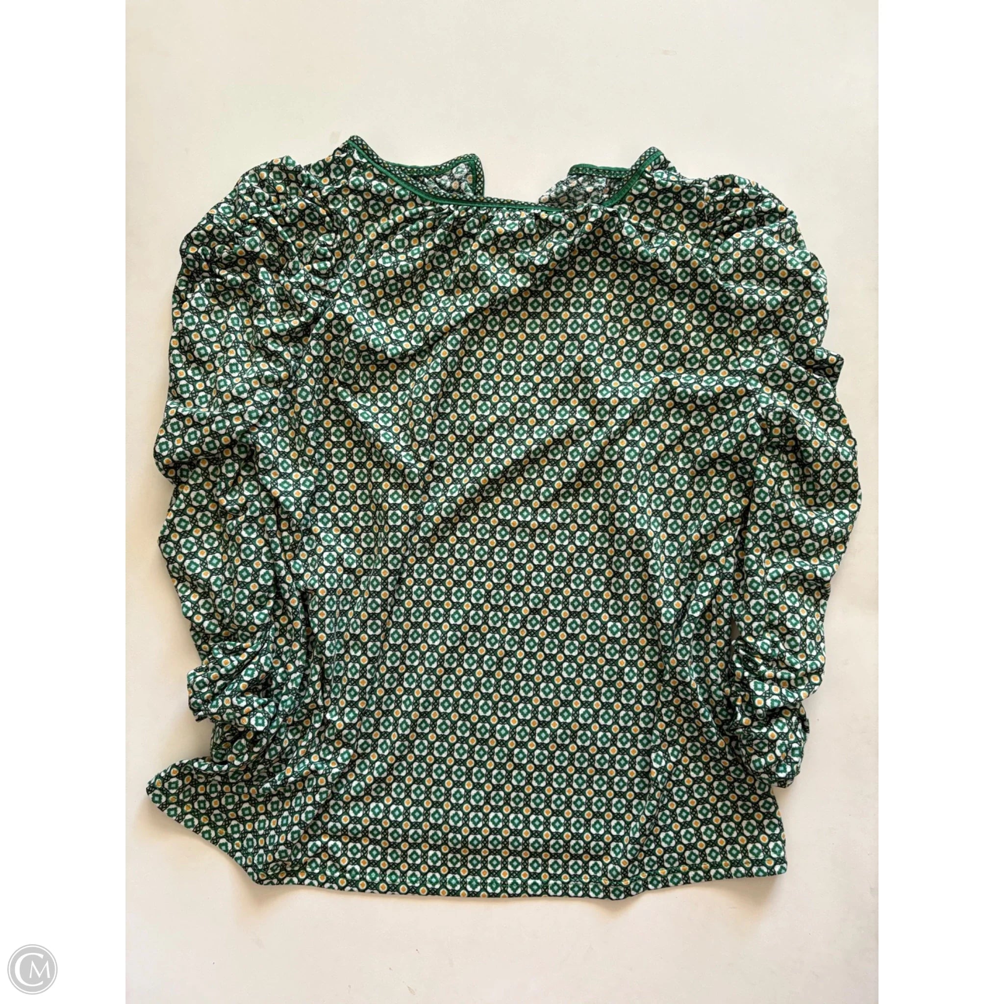 Blouse Long Sleeve By Max Studio In Green, Size: M - Image 2