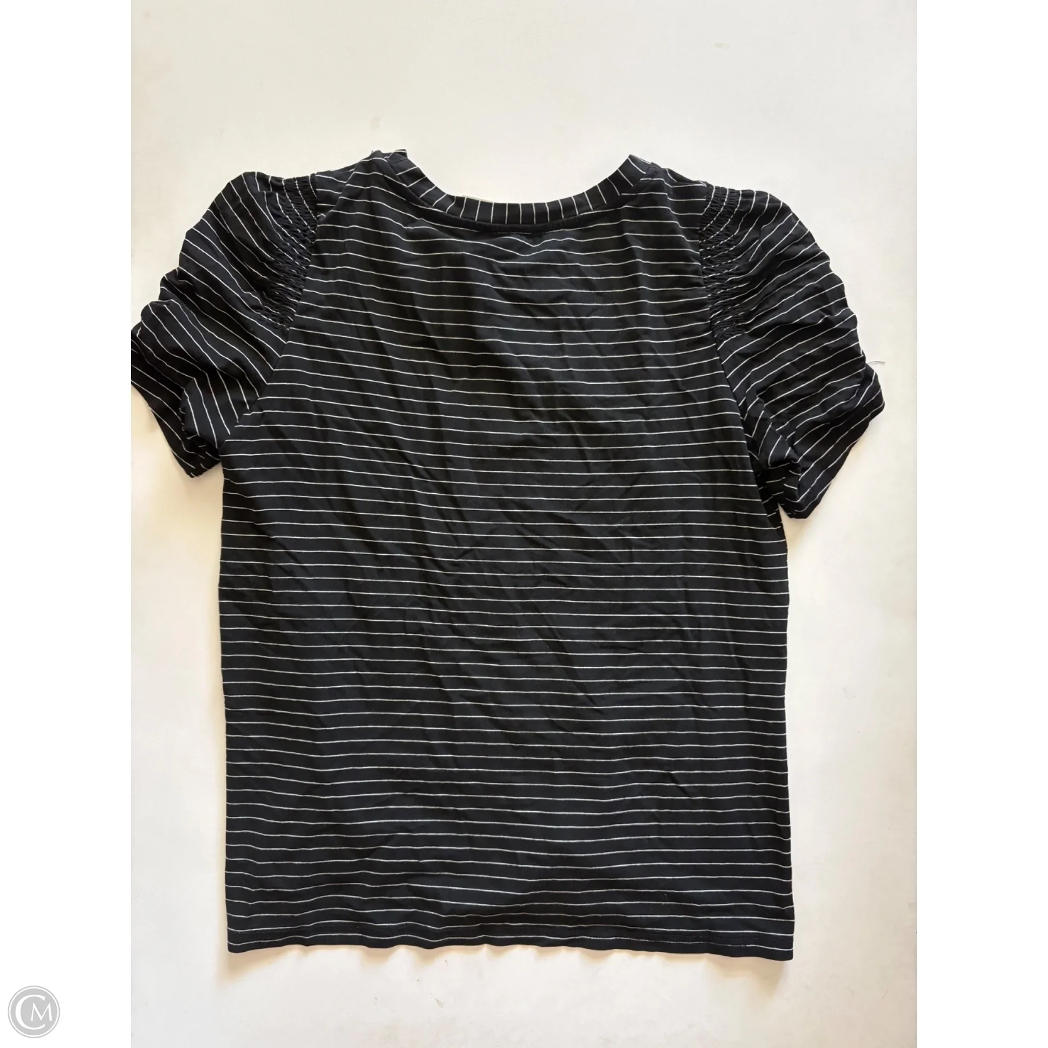 Top Short Sleeve By Modern Works In Black & White, Size: M - Image 2